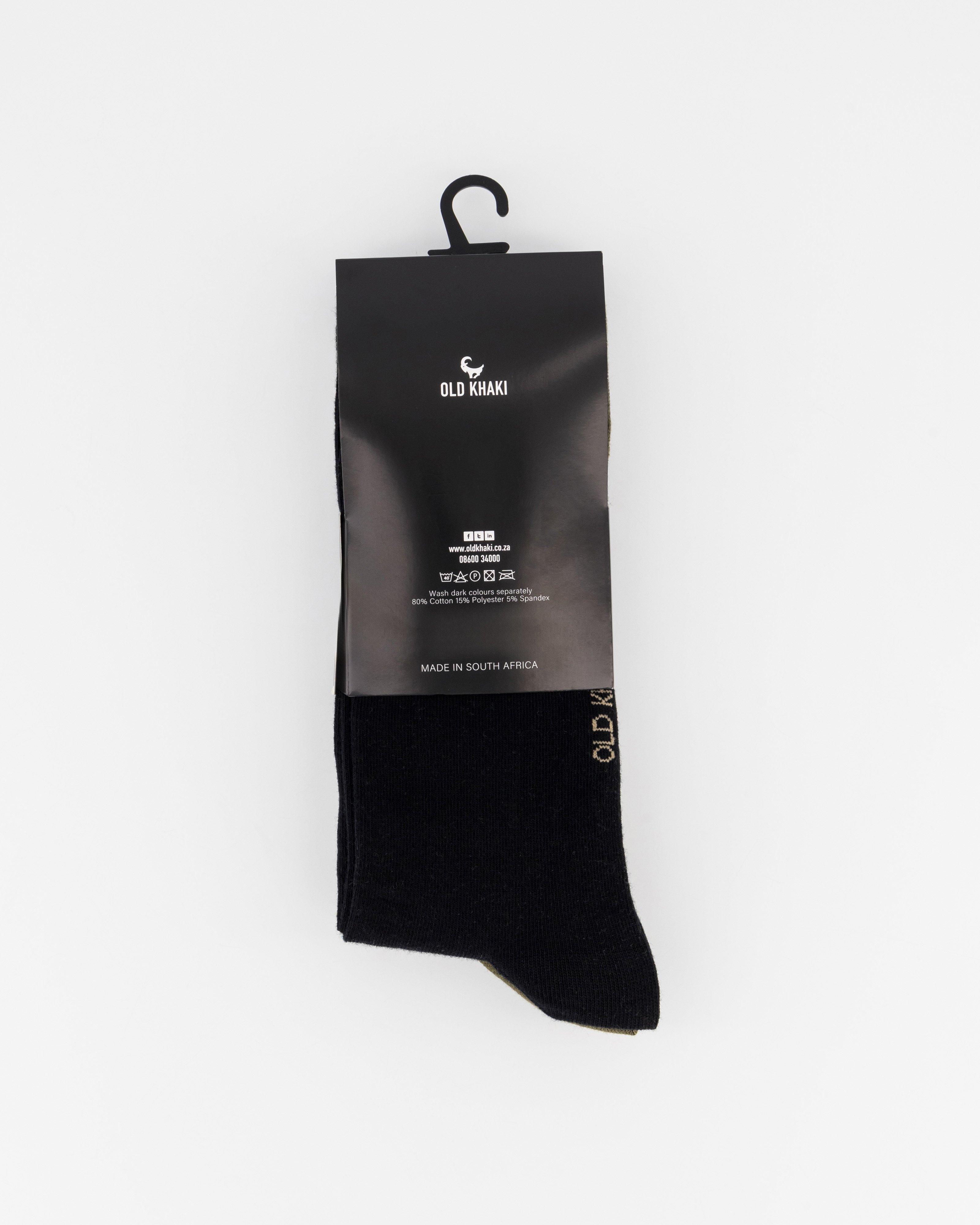 Old Khaki Sergio Groat Socks – 3 Pack -  Olive