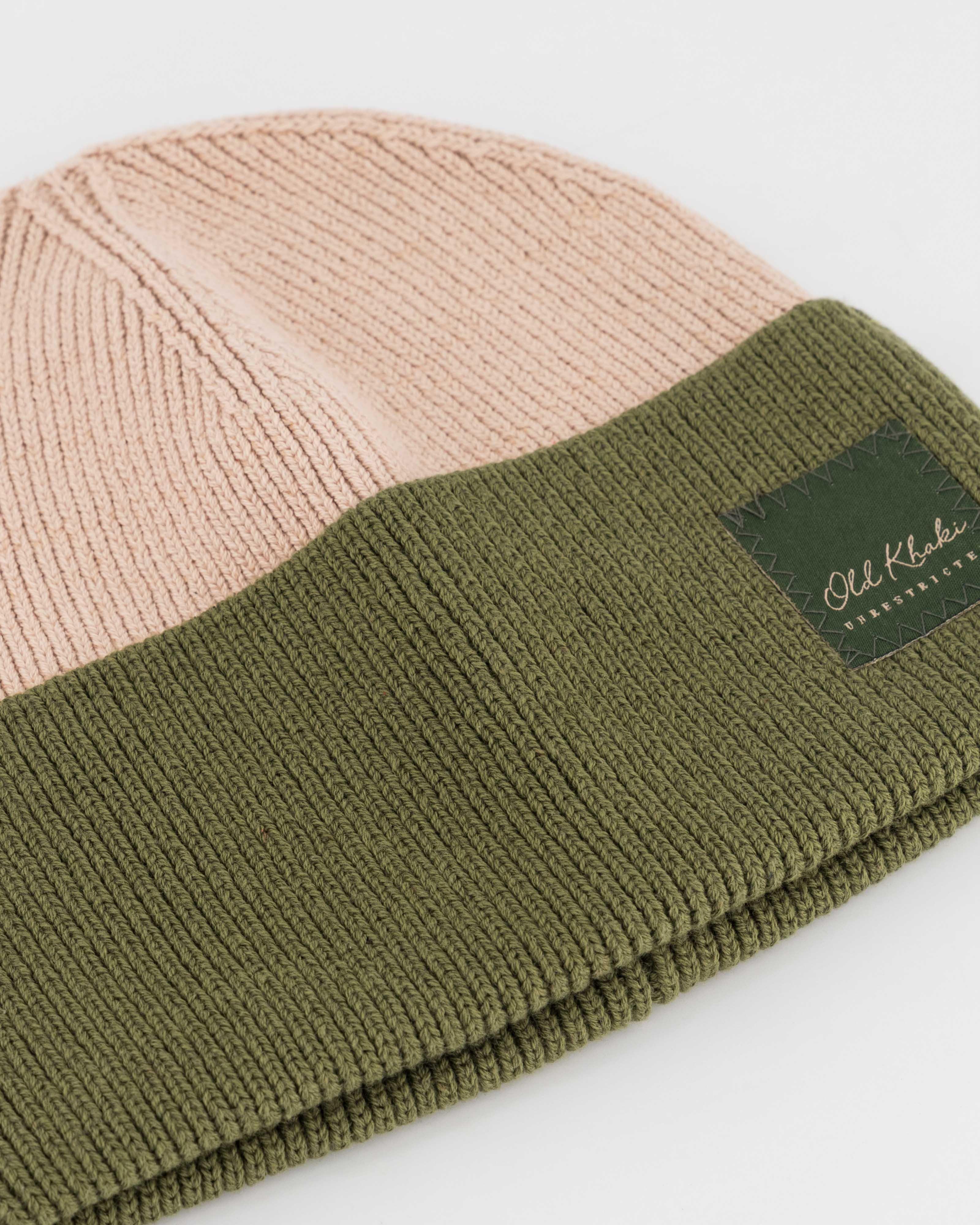 Old Khaki Scarlet Fine Rib Cotton Beanie | Cape Union Mart