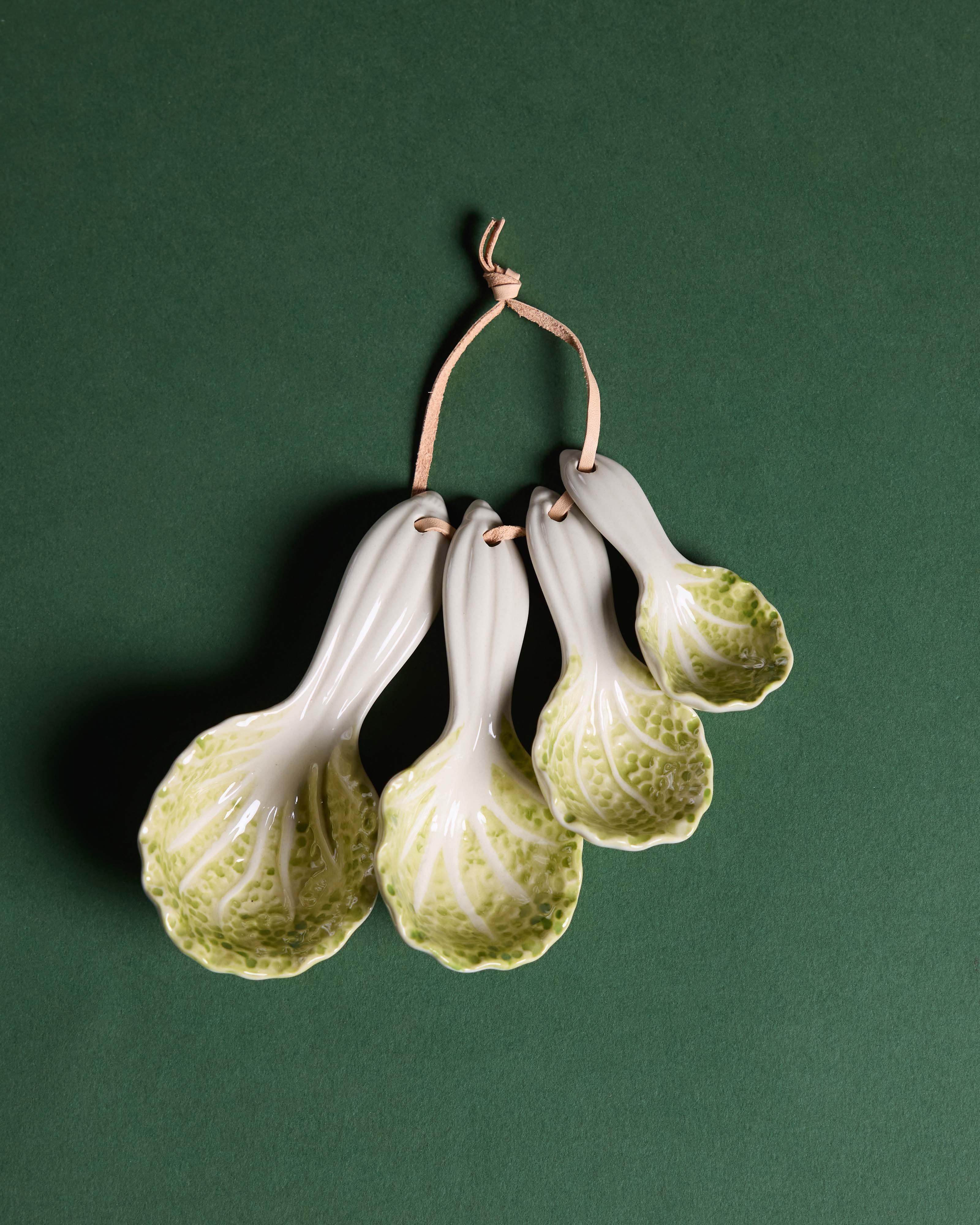 Cabbage Measuring Spoons -  Green