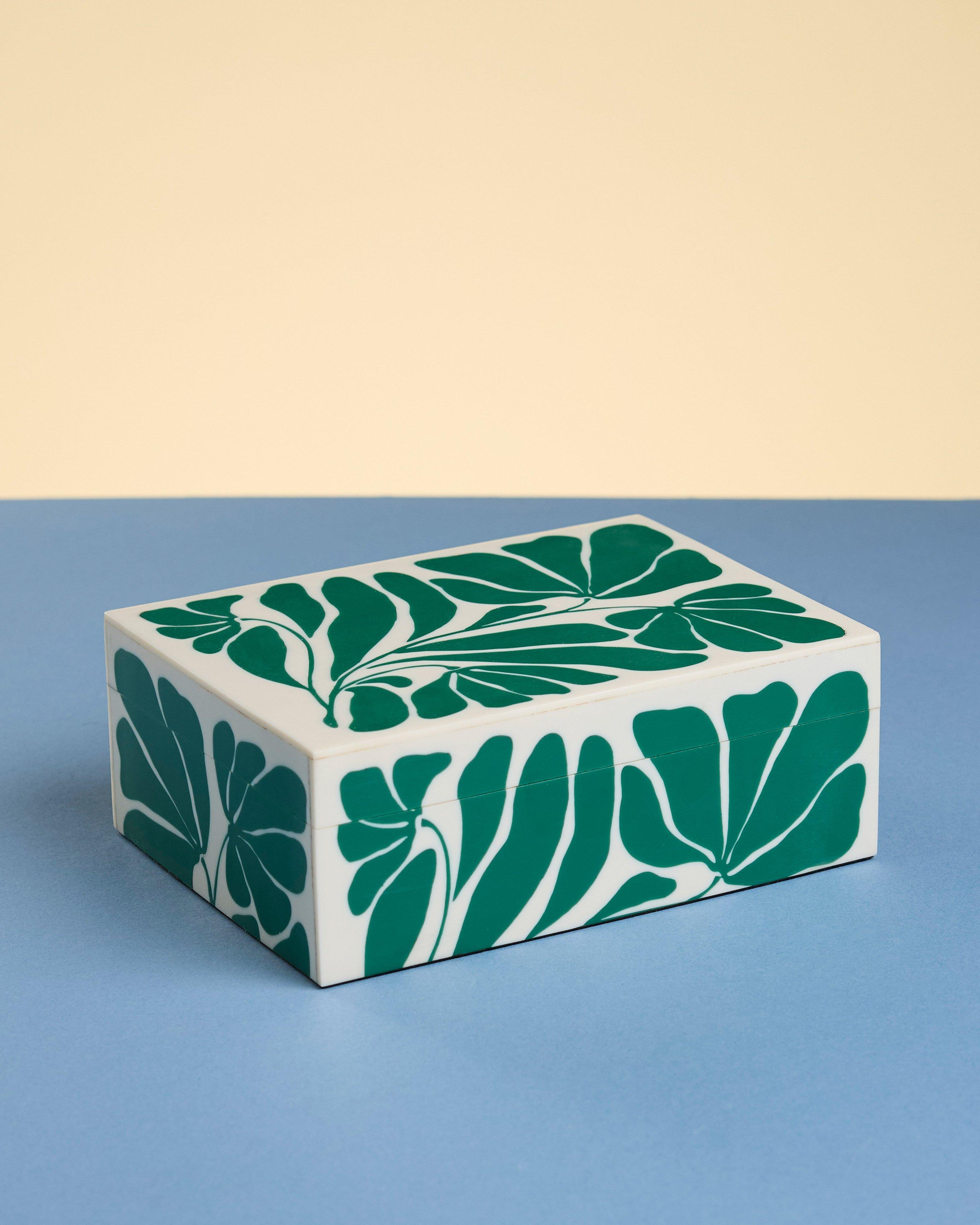 Fern Inlay Box -  Green