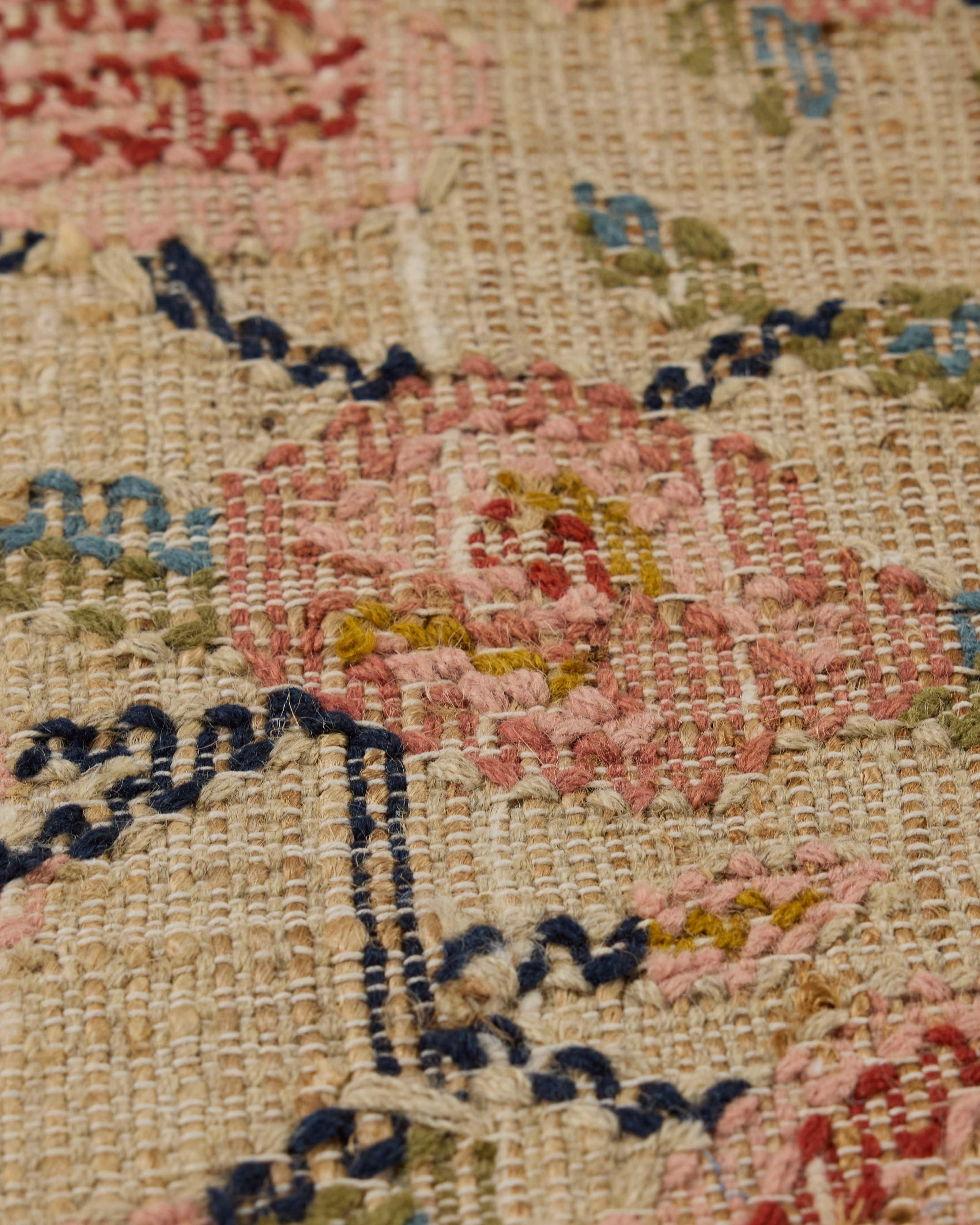 Nightingale Jute and Wool Punja Kelim Rug - 80cm x 200cm -  Taupe