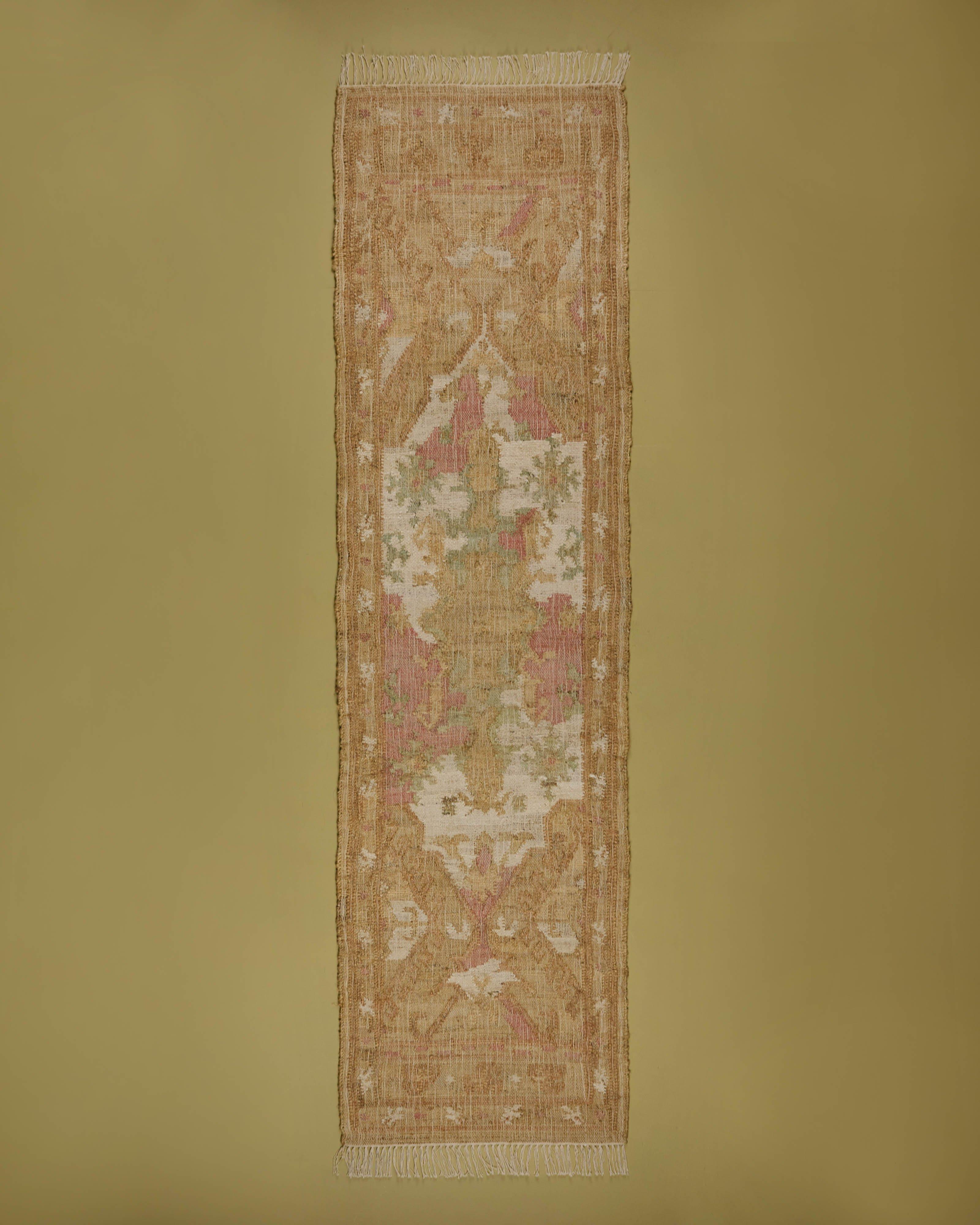 Moises Punja Kelim Jute Rug - 80cm x 300cm -  Assorted