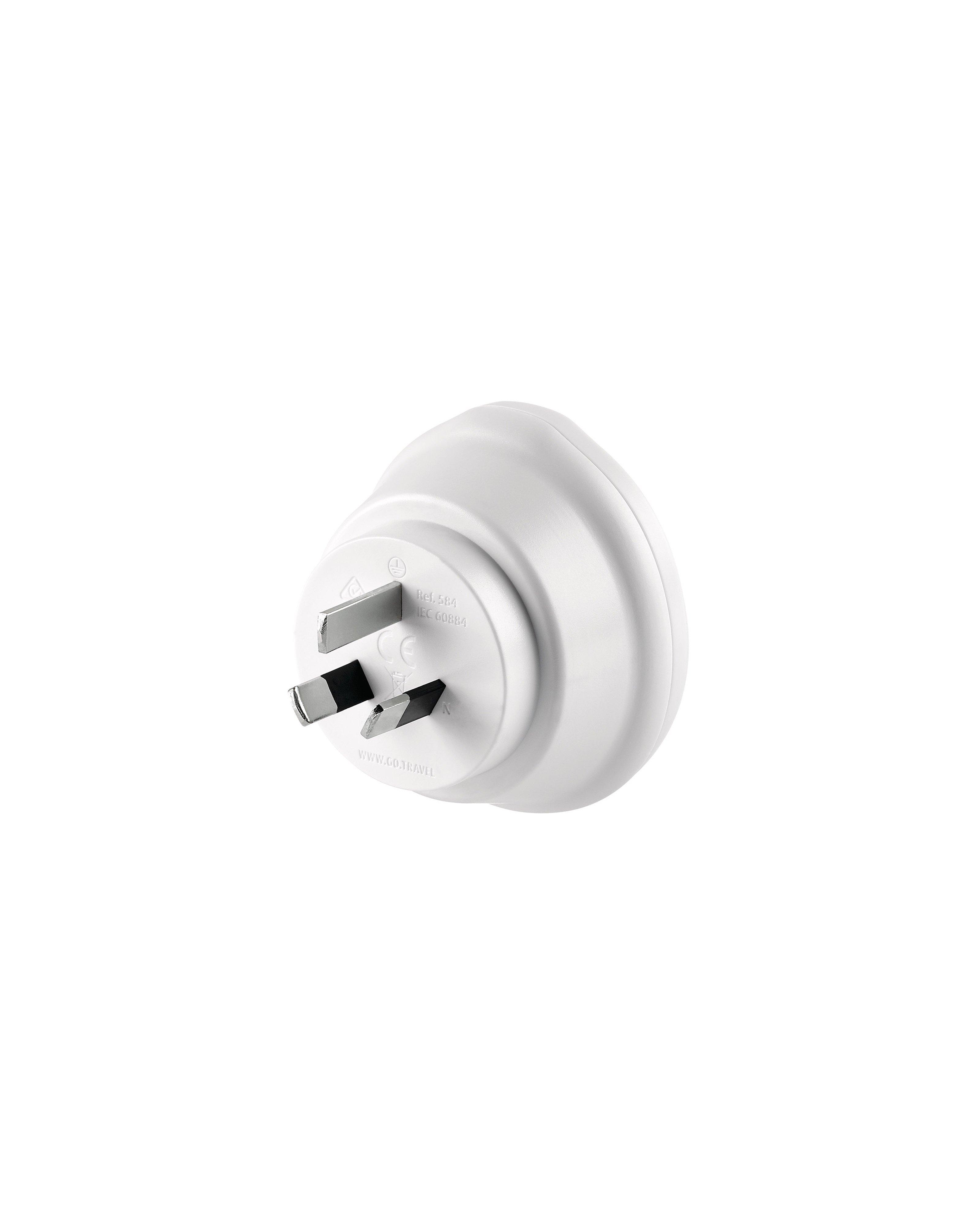 Go Travel SA-to-AUS China Adaptor -  White