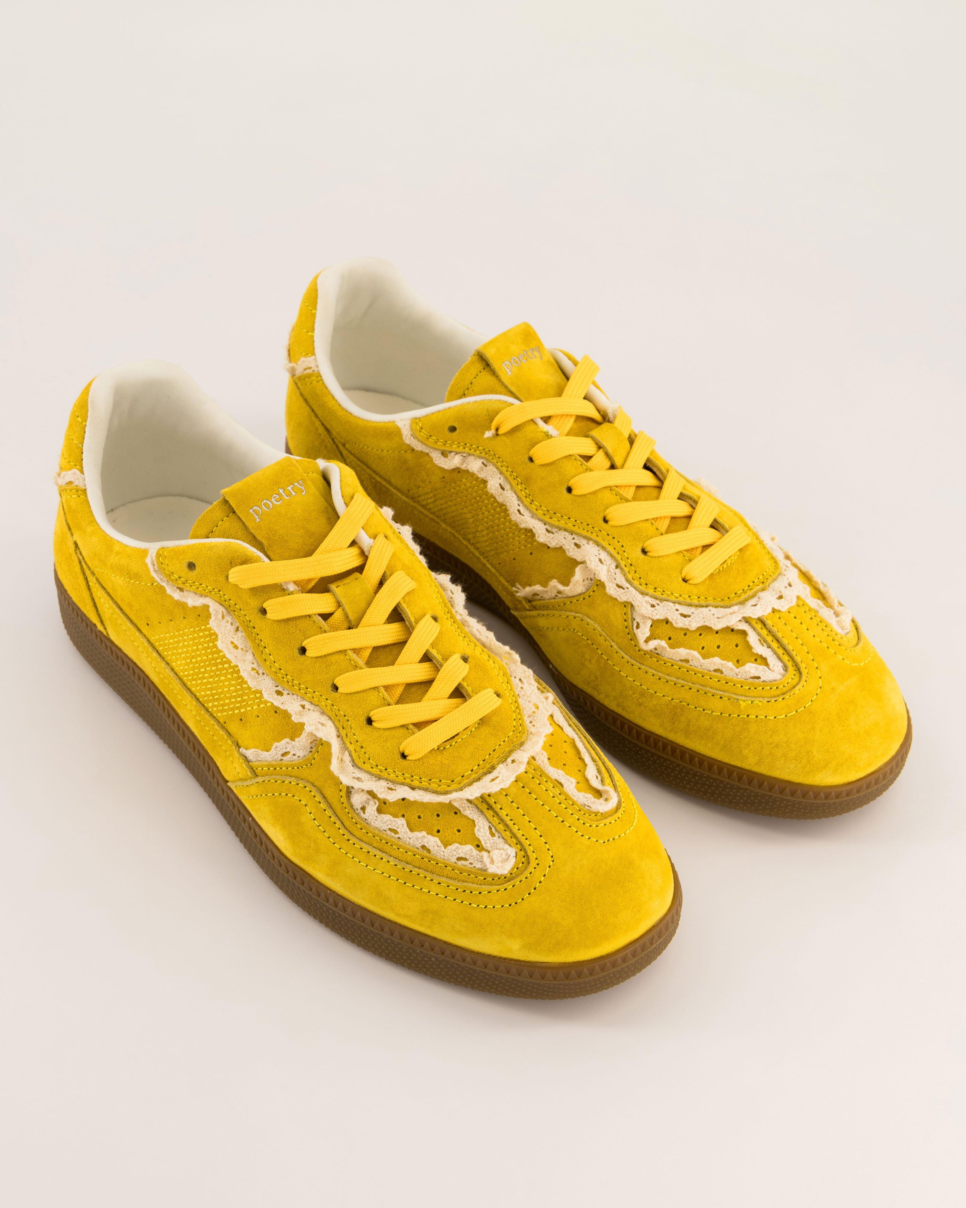 Francesca Suede Sneaker -  Yellow