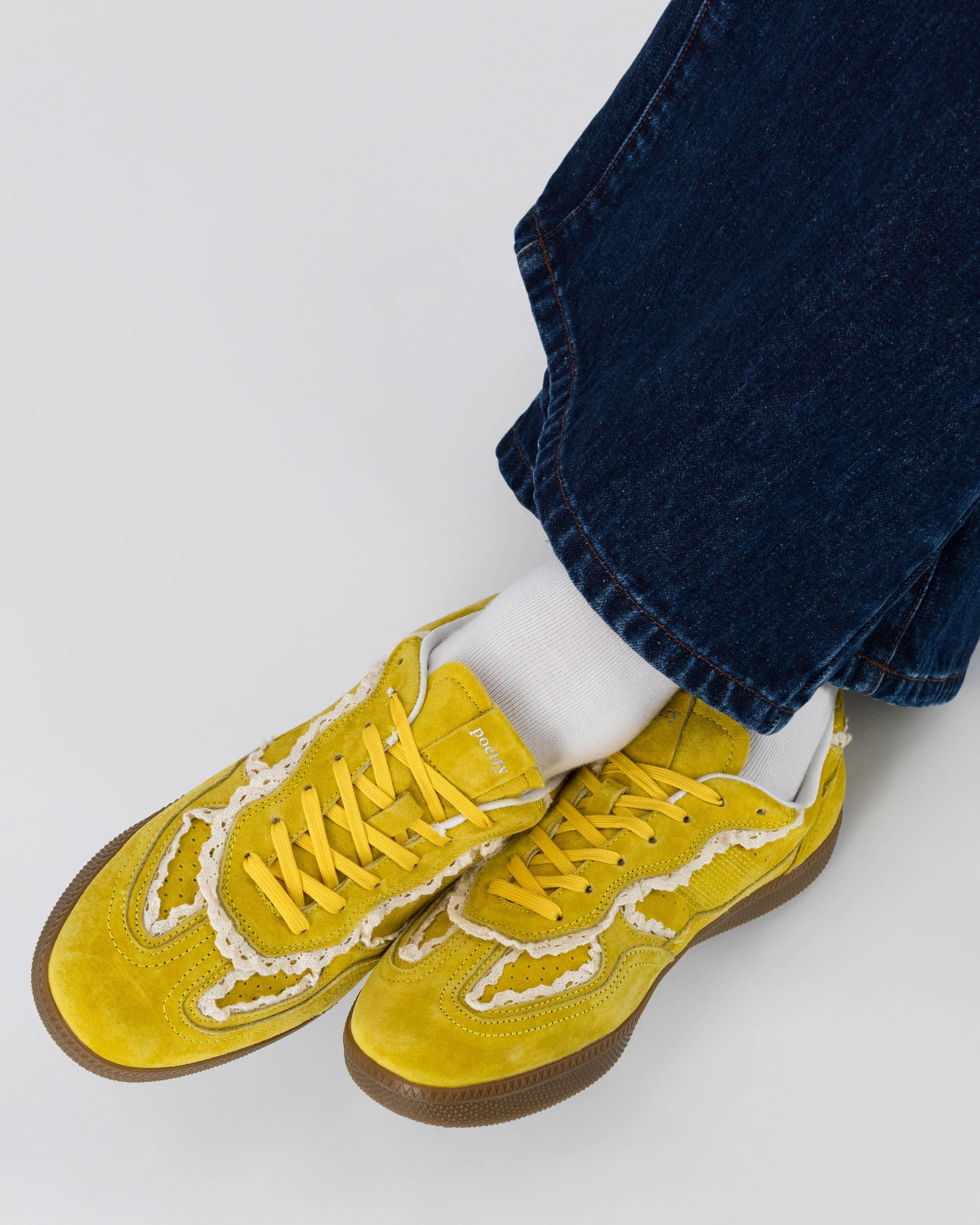Francesca Suede Sneakers -  Yellow