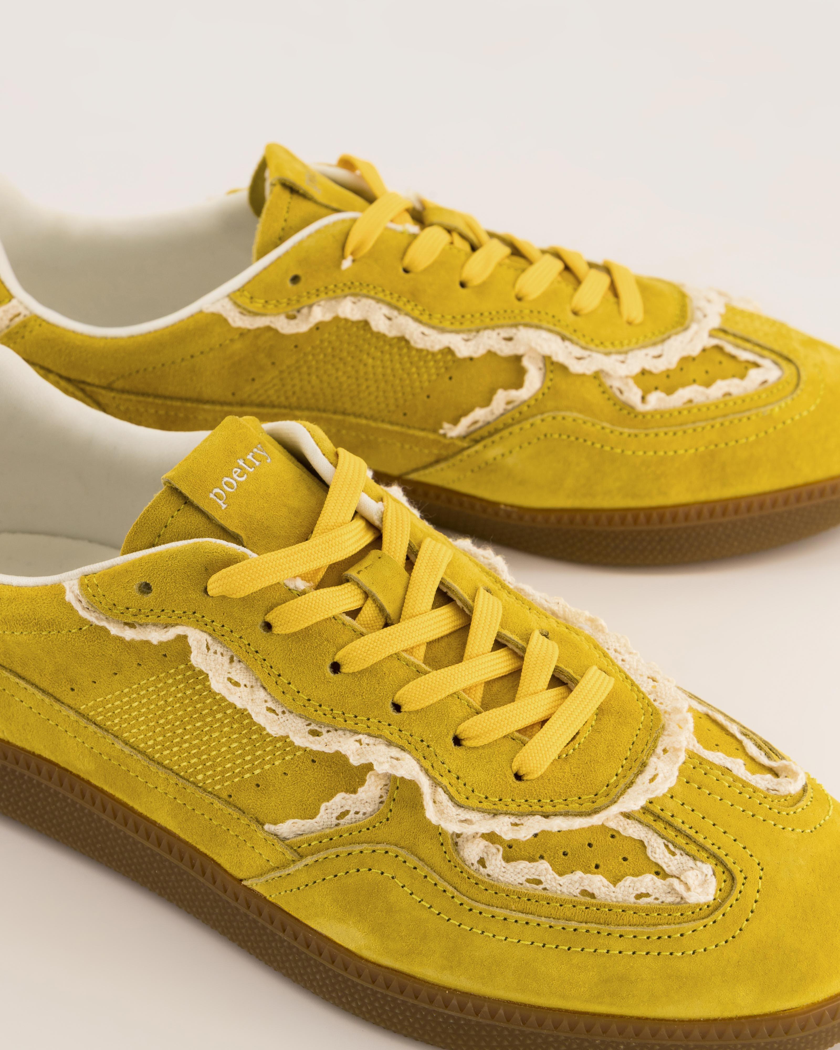 Francesca Suede Sneakers -  Yellow