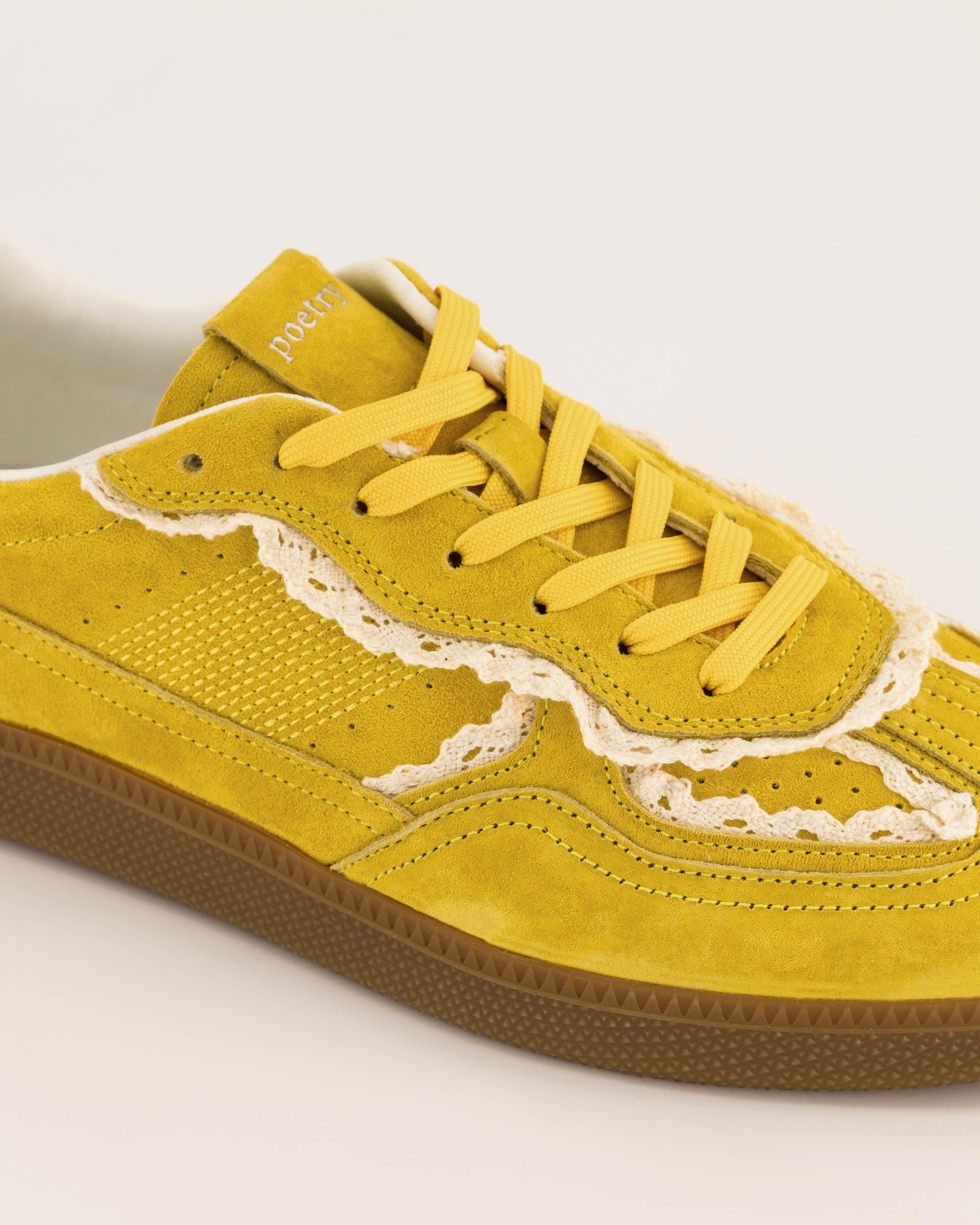 Francesca Suede Sneakers -  Yellow