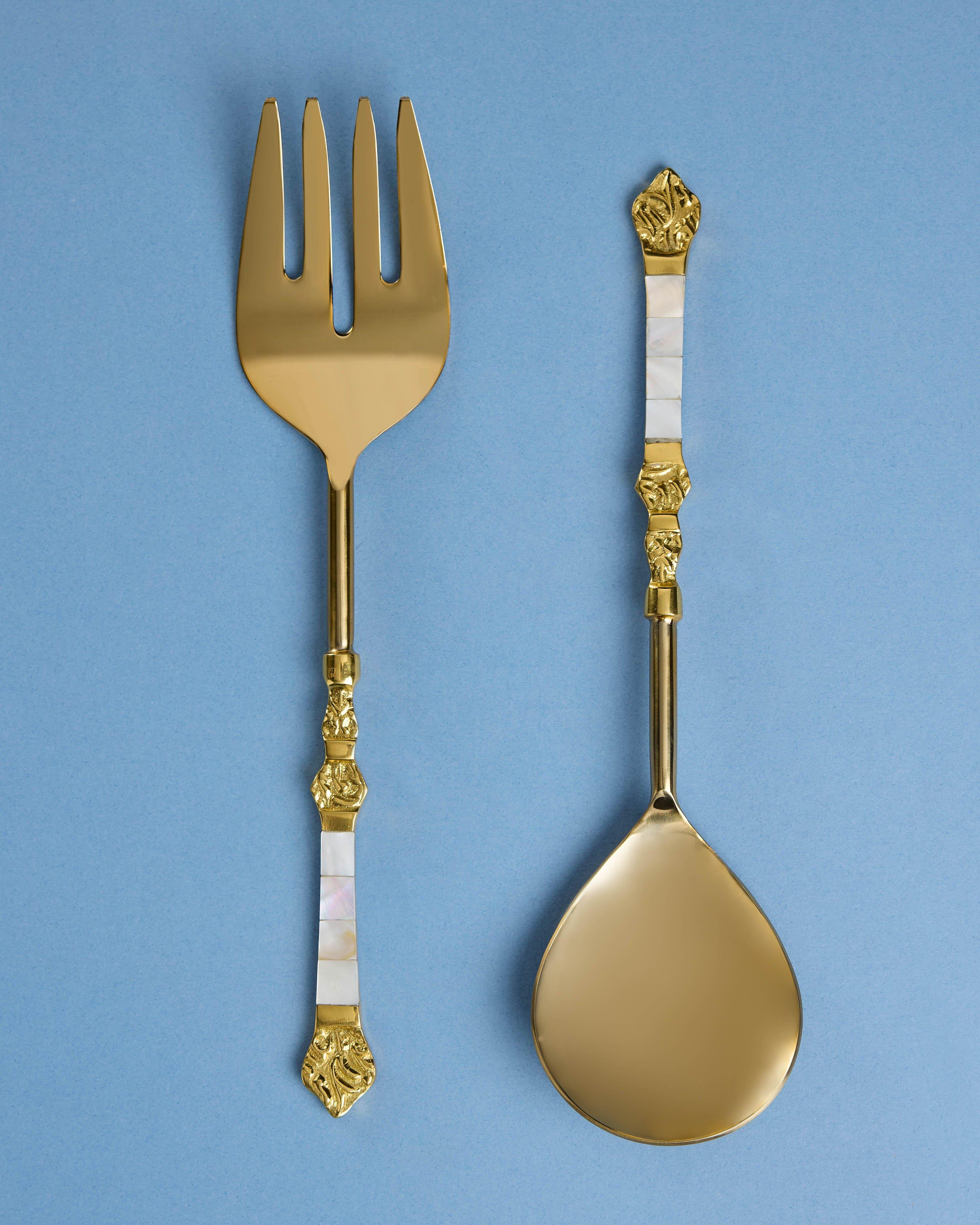 Liza Vintage Server Set -  Gold