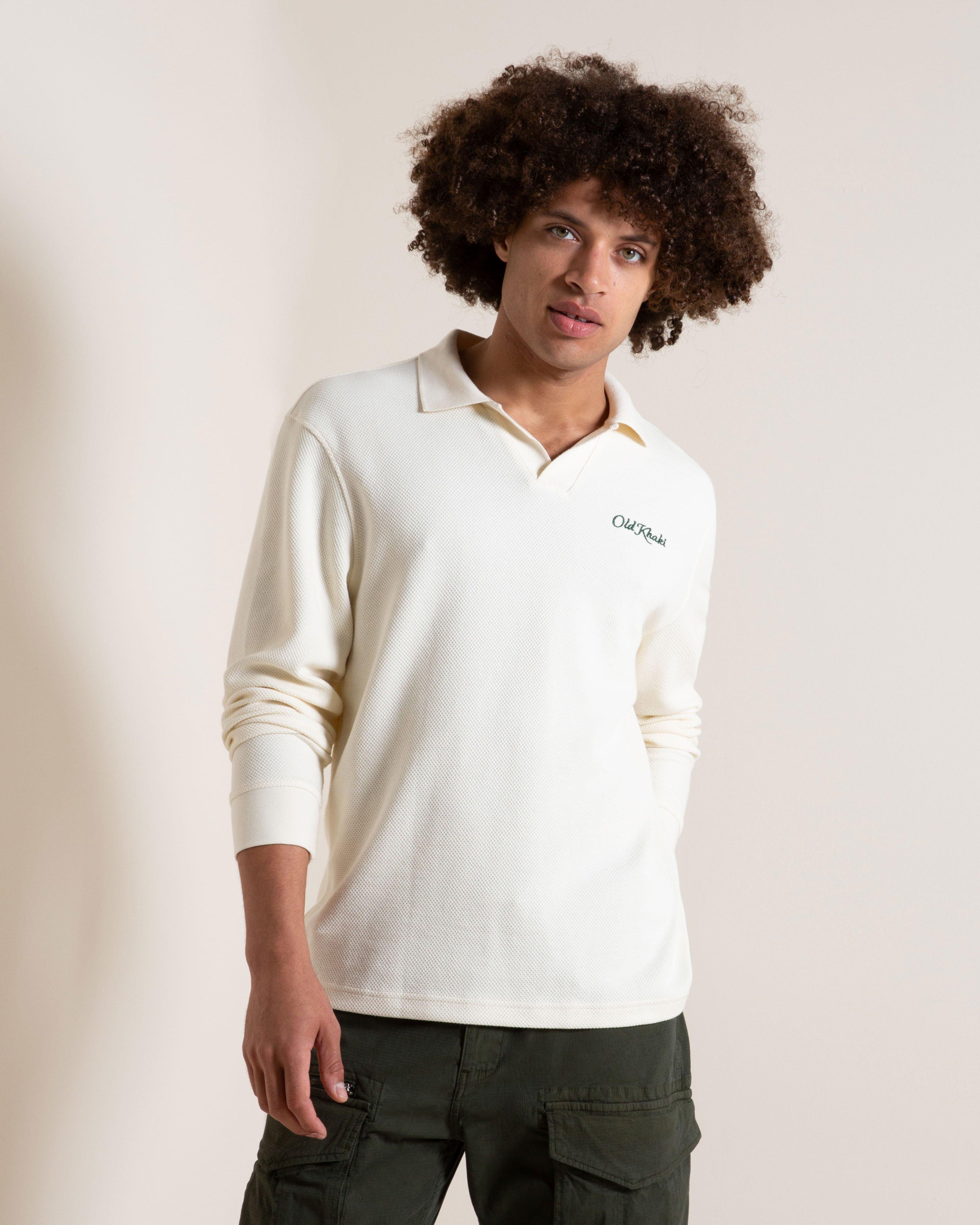 Men's Diego Notch Neck Golfer -  Stone