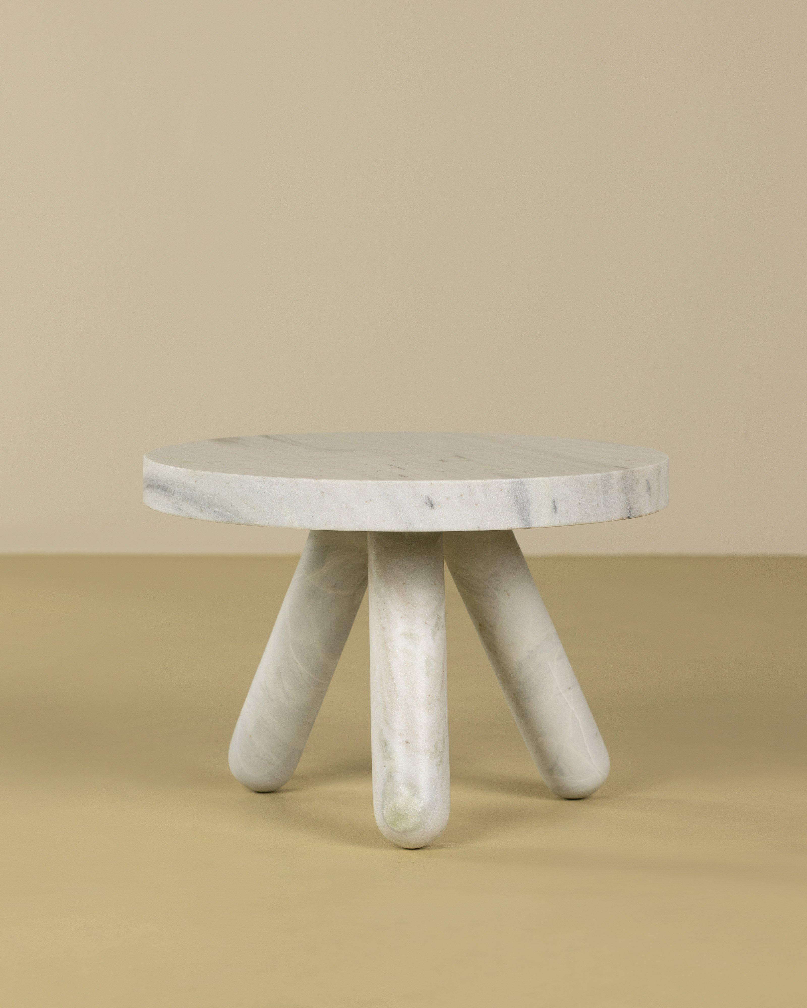 Marble Tripod Side Table -  Green