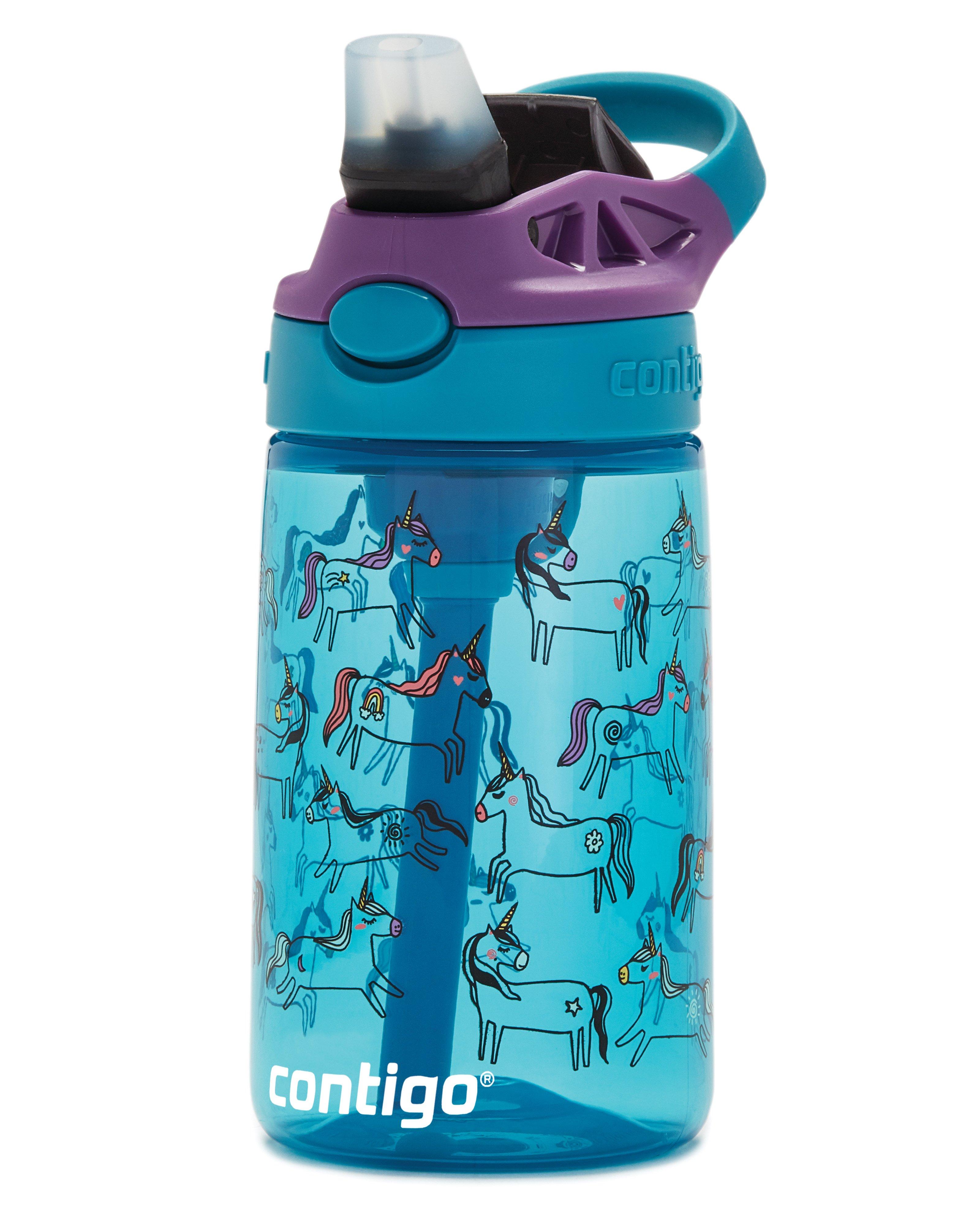 Contigo Kids Easy-Clean Autospout 420ml Water Bottle  -  Dark Green