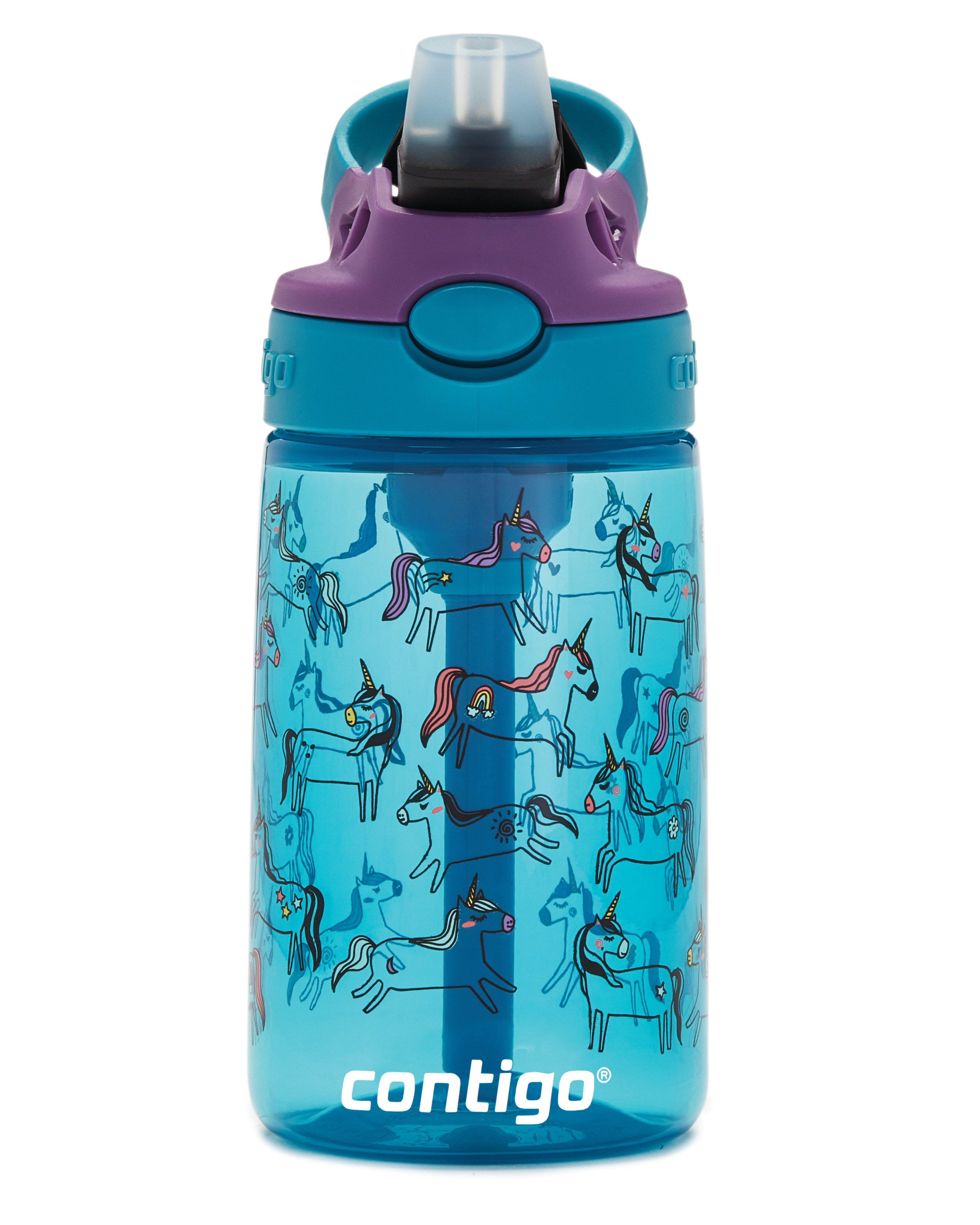 Contigo Kids Easy-Clean Autospout 420ml Water Bottle  -  Dark Green