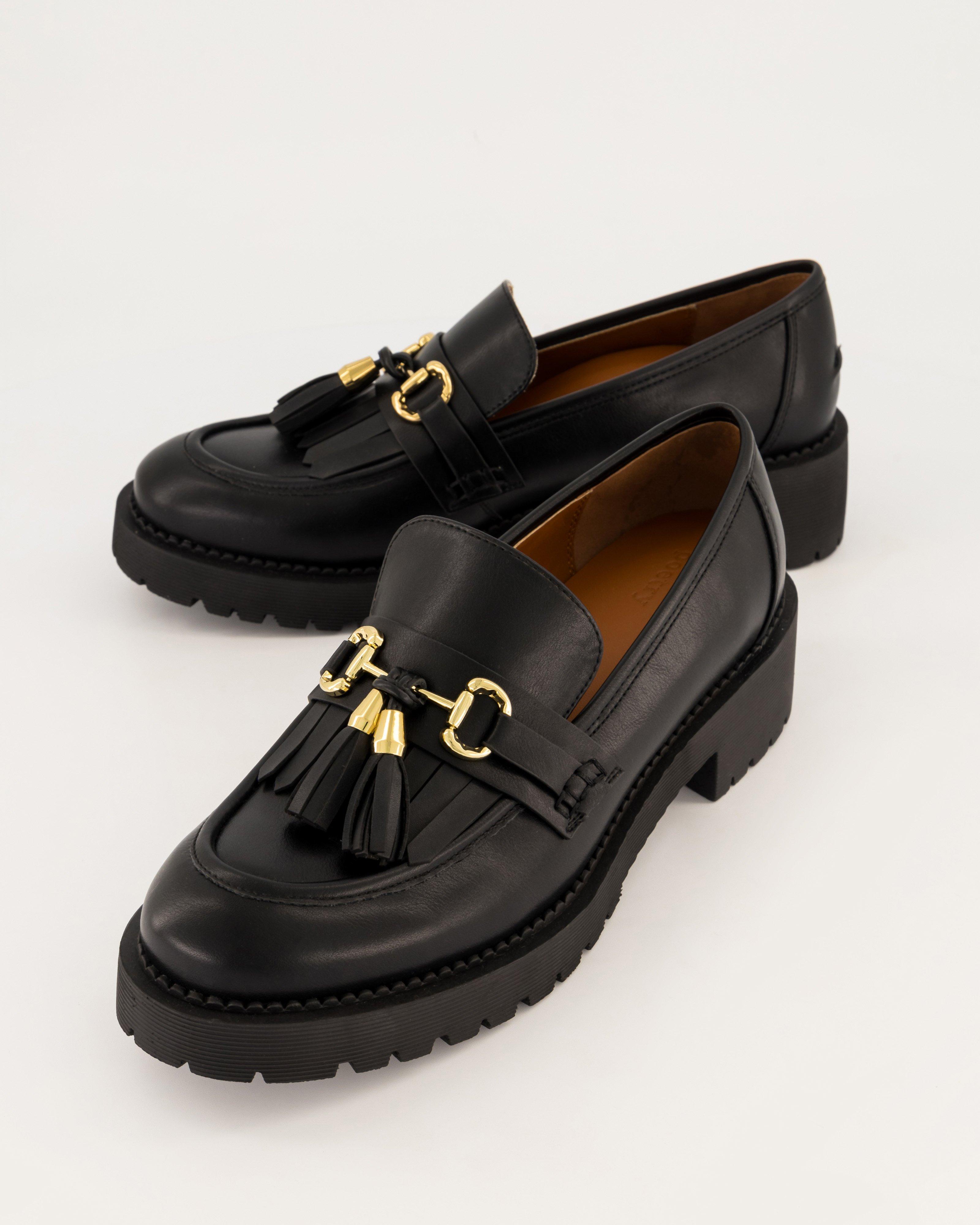 Hannah Tassel Loafer -  Black