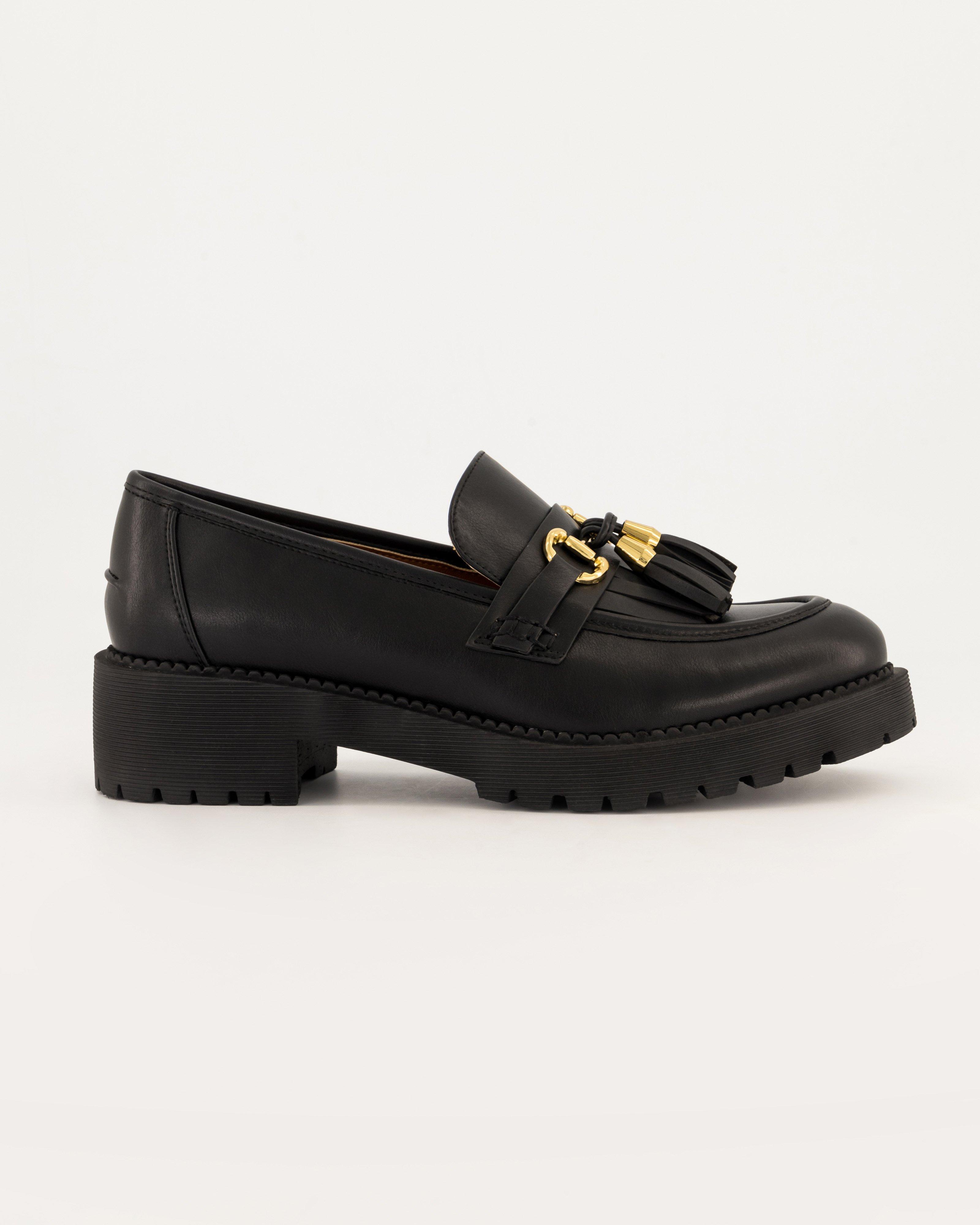 Hannah Tassel Loafer -  Black