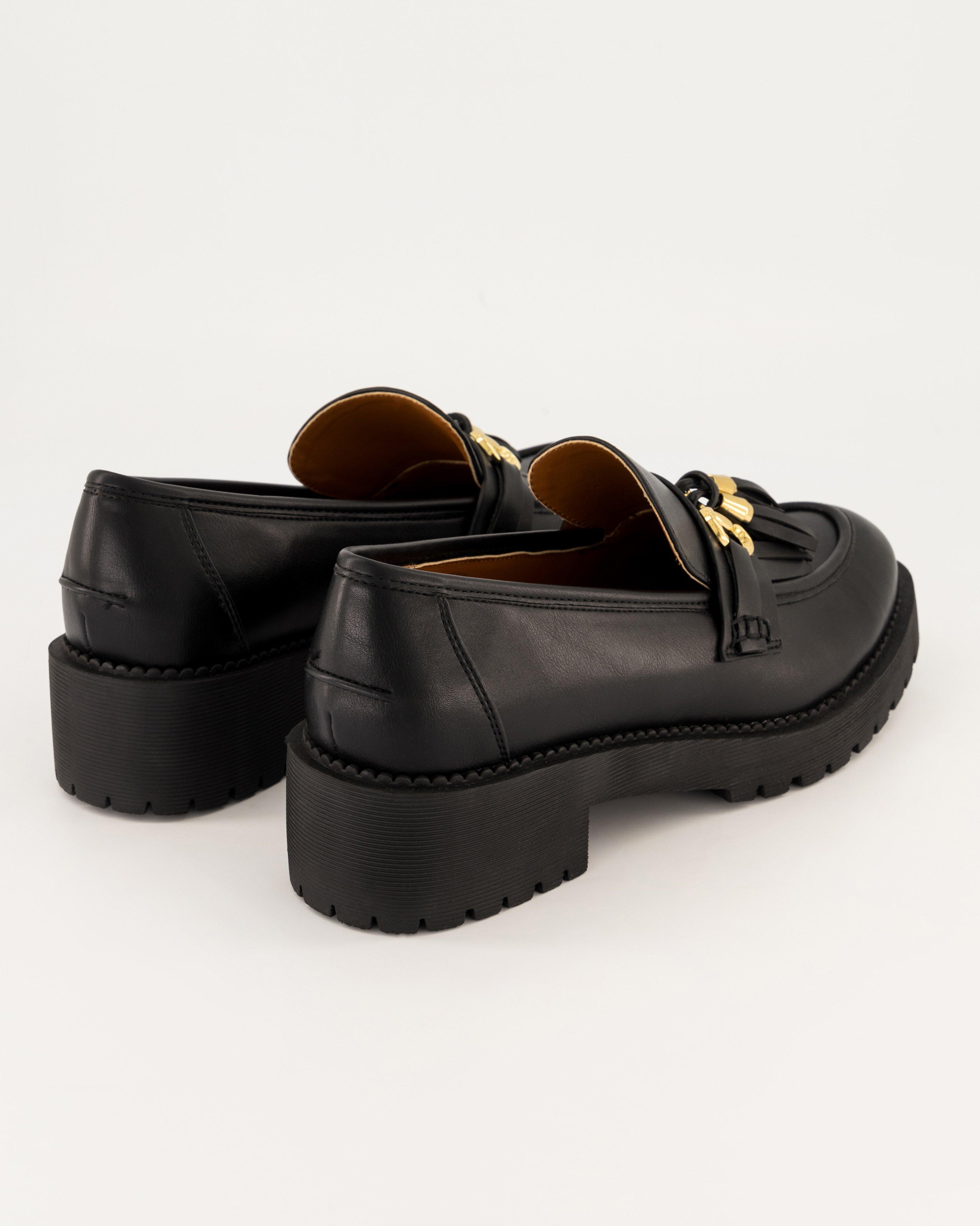 Hannah Tassel Loafer -  Black