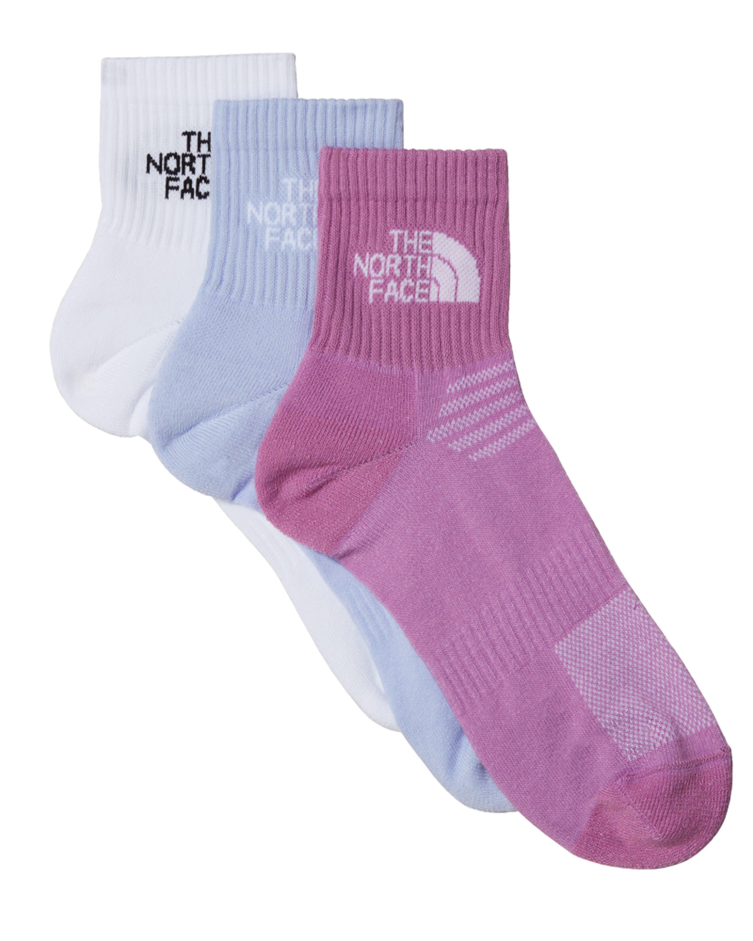 The North Face Women's Multi Sport Cushion Quarter Sock 3 Pack -  Mint