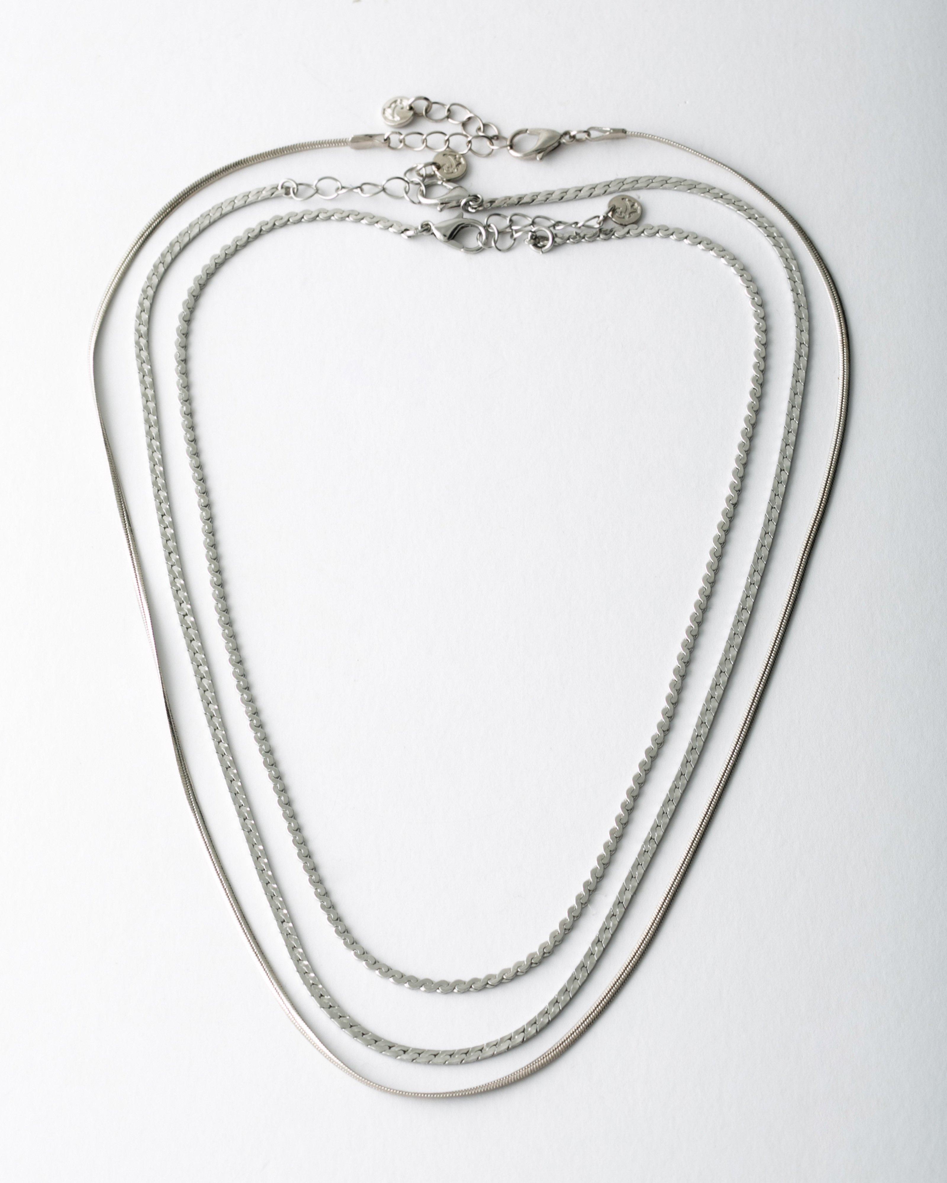 Women's Silver Snake Pain 3-Pack -  Silver