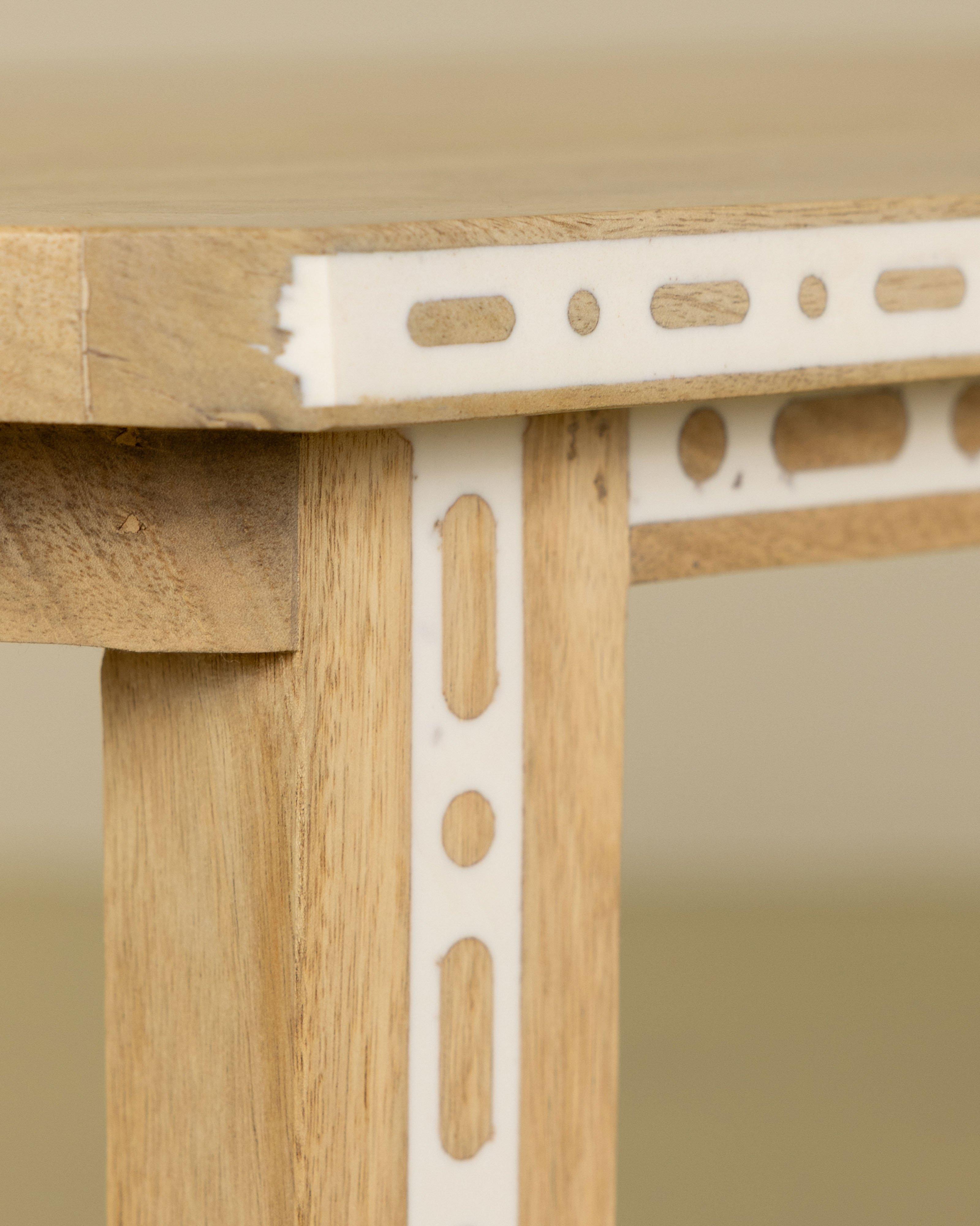 Clair Inlay Bench -  Brown