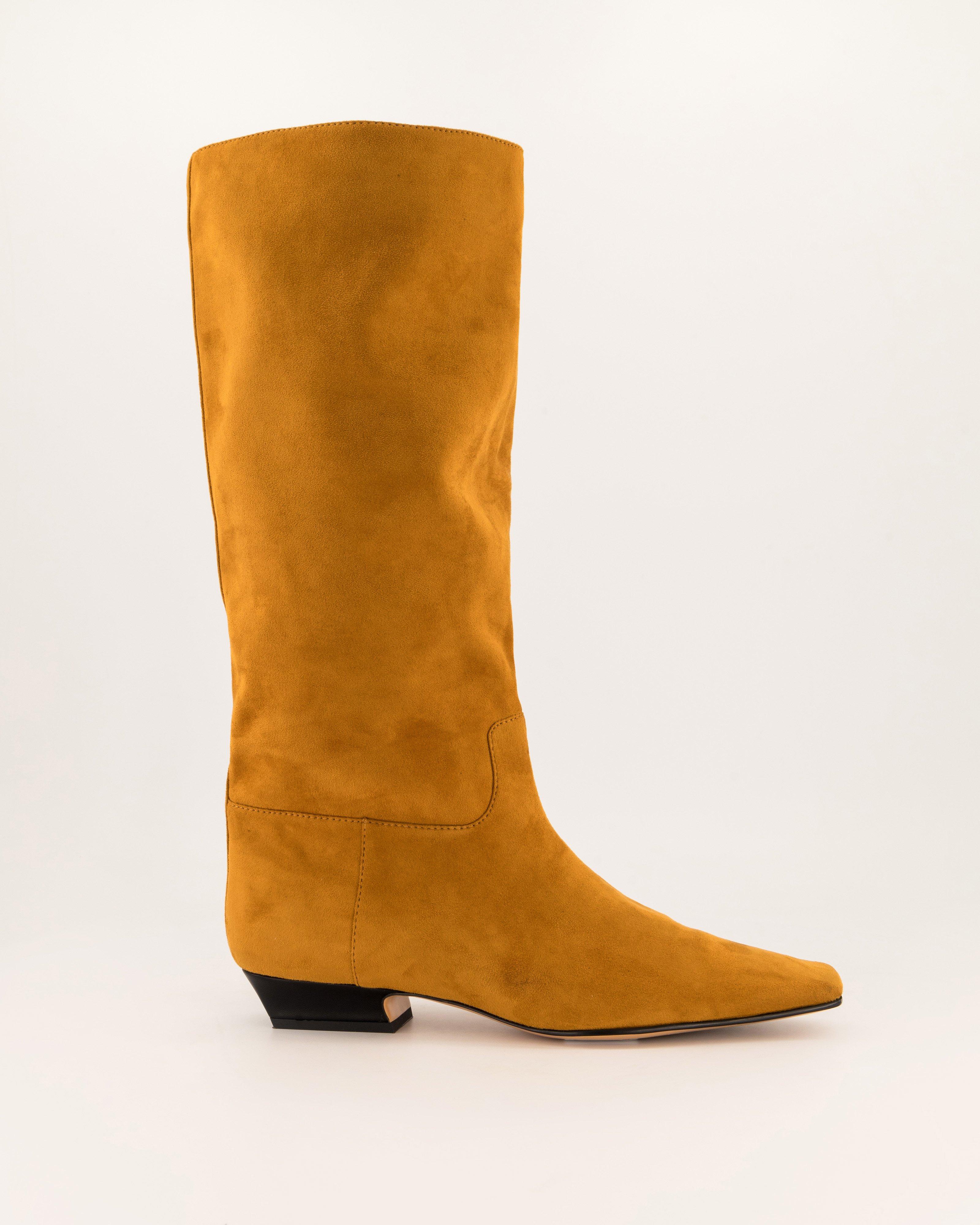 Fiona Knee High Suede Boots -  Brown