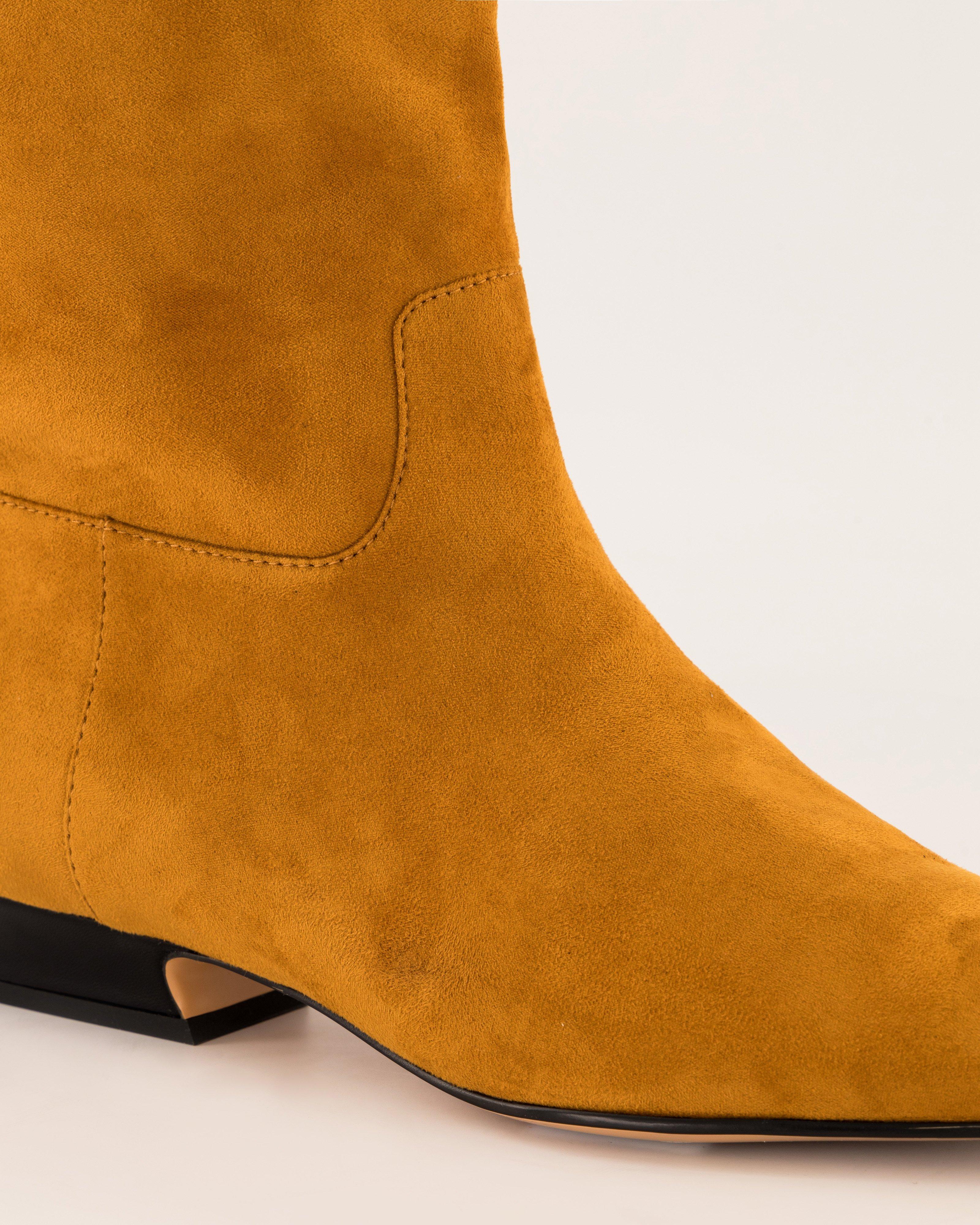 Fiona Knee High Suede Boots -  Brown