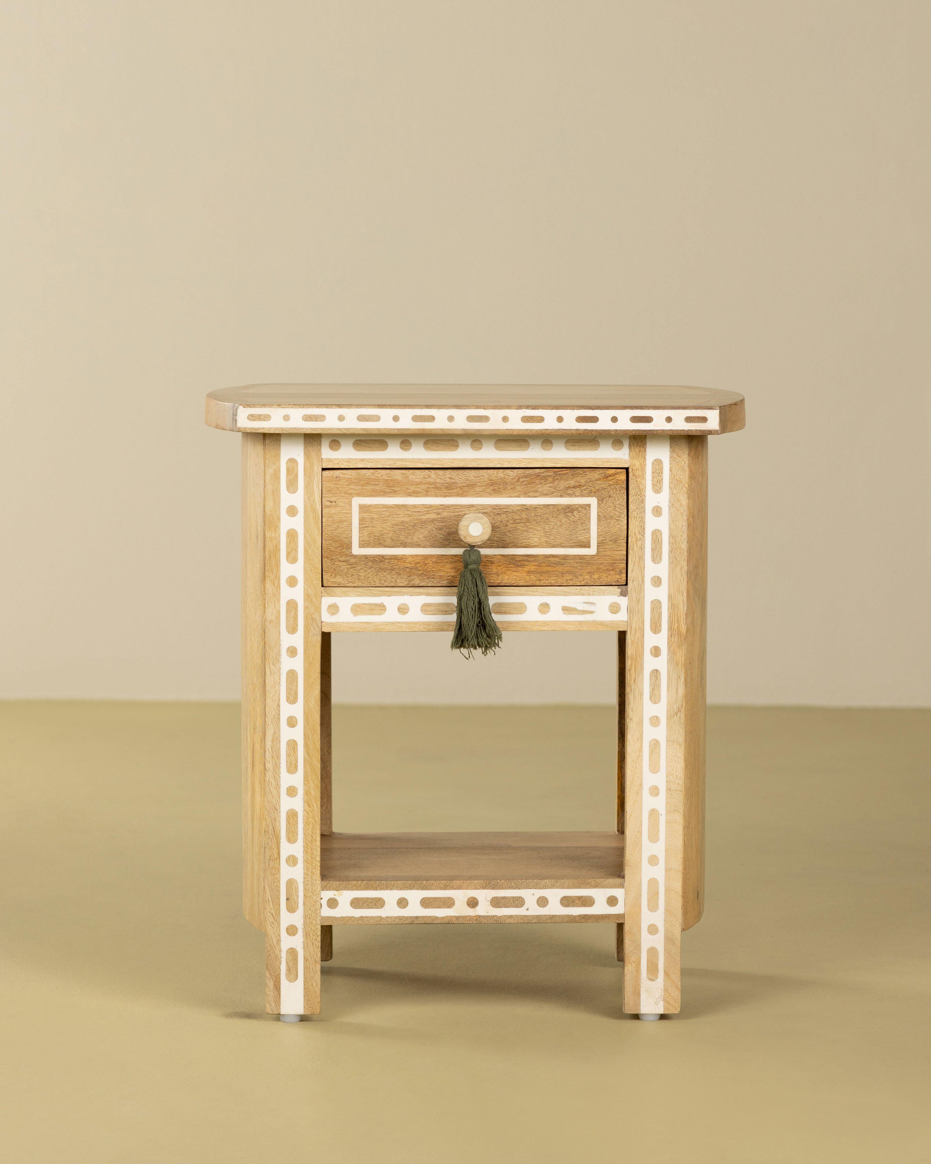 Clair Inlay Pedestal -  Brown