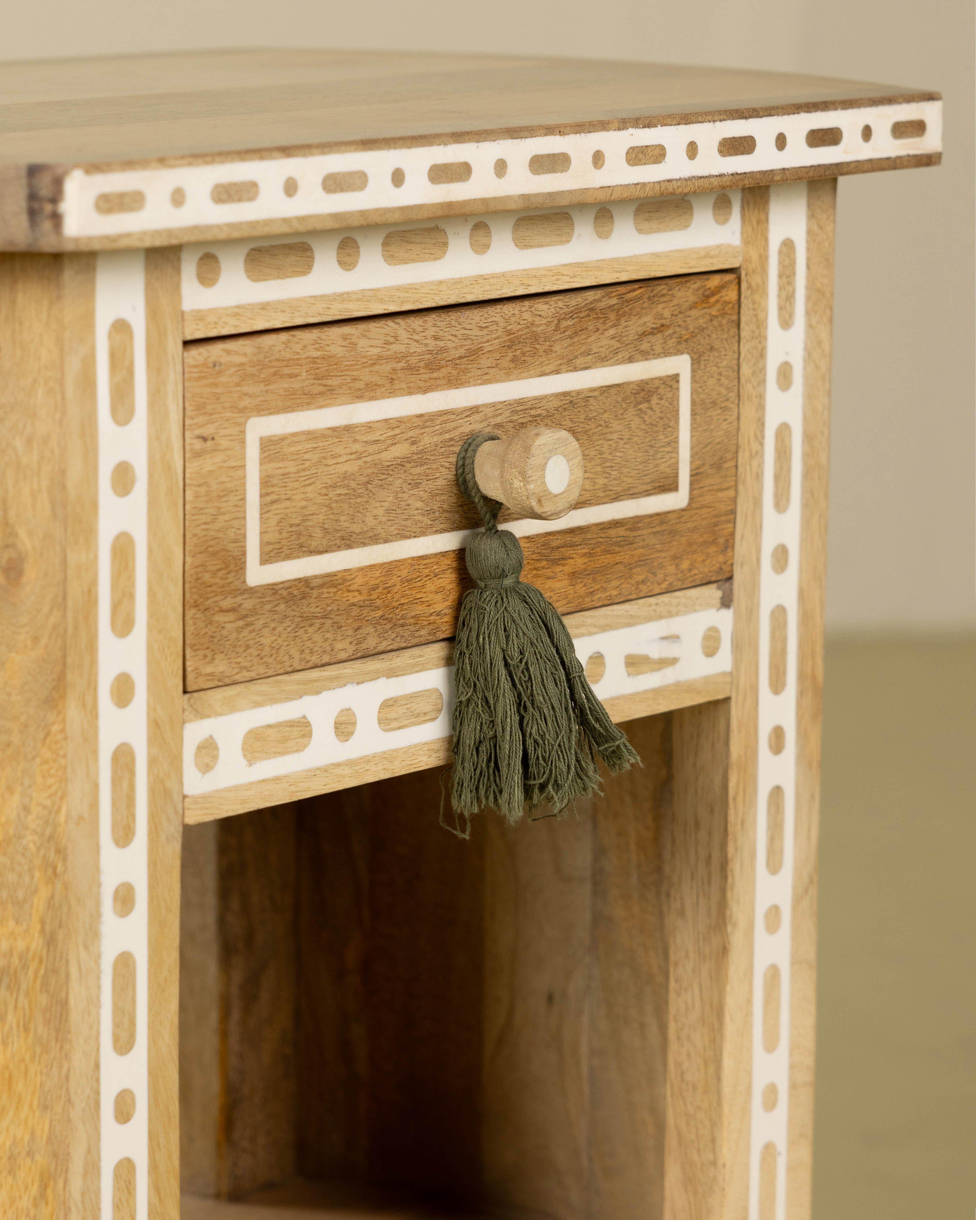 Clair Inlay Pedestal -  Brown