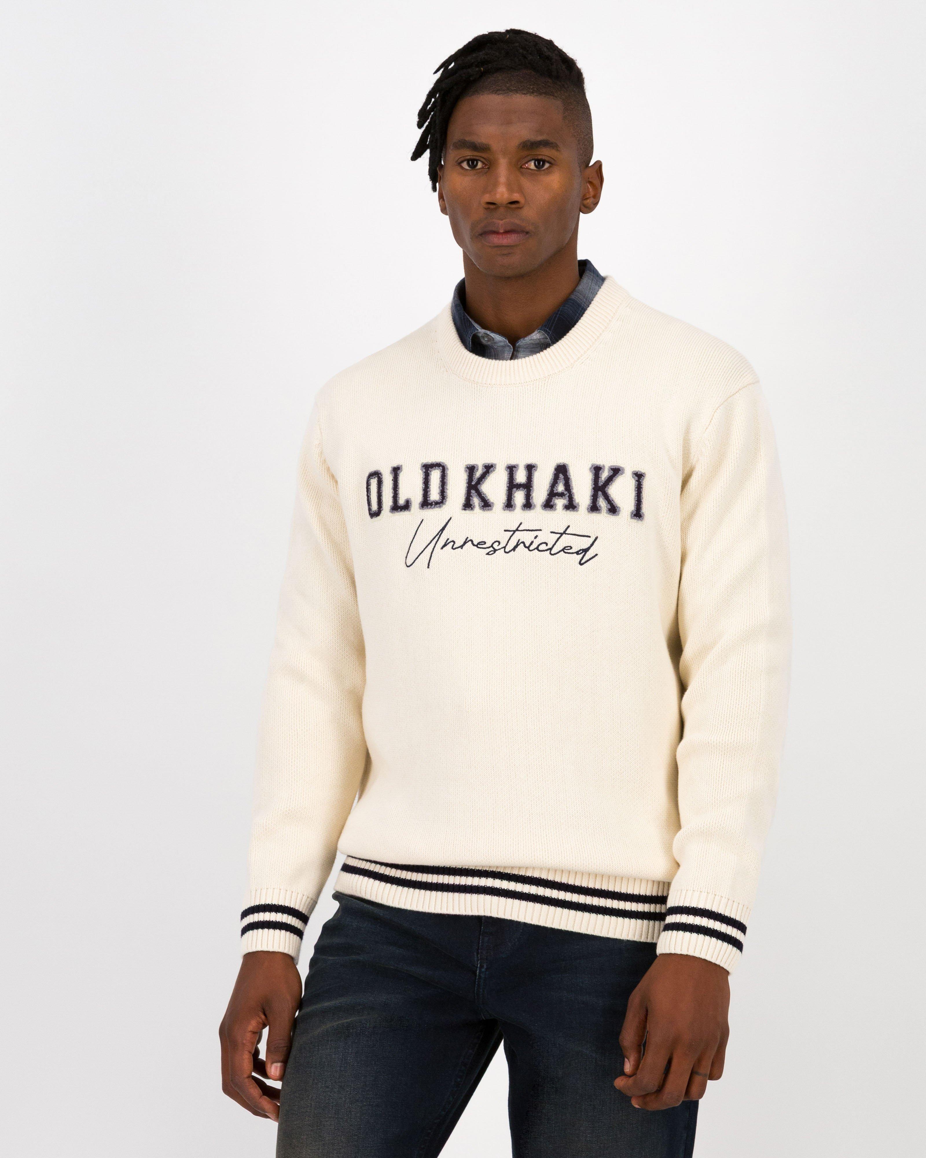 Men's Brad Crew Knit -  Milk