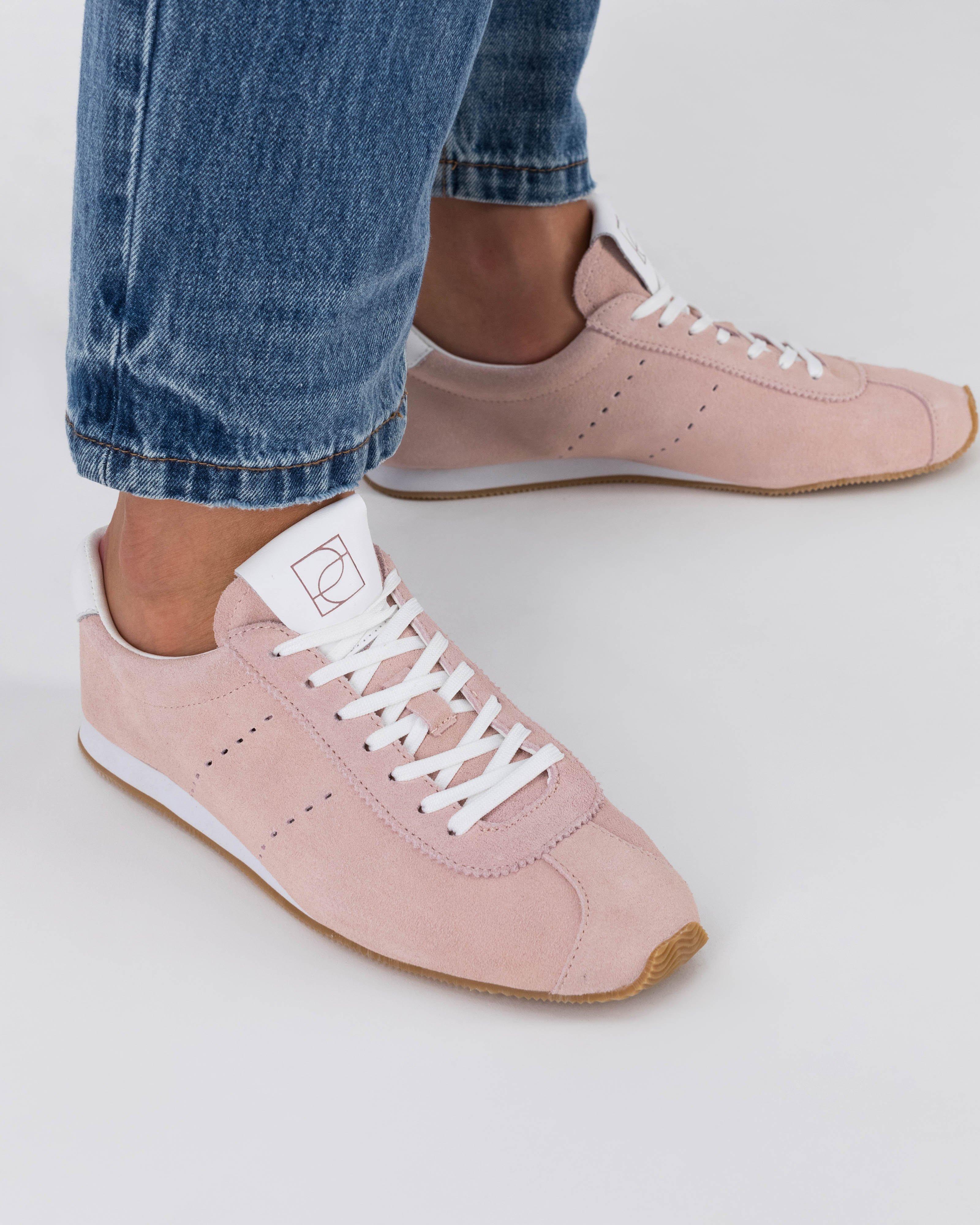 Taya Soft Suede Sneaker -  Dusty Pink