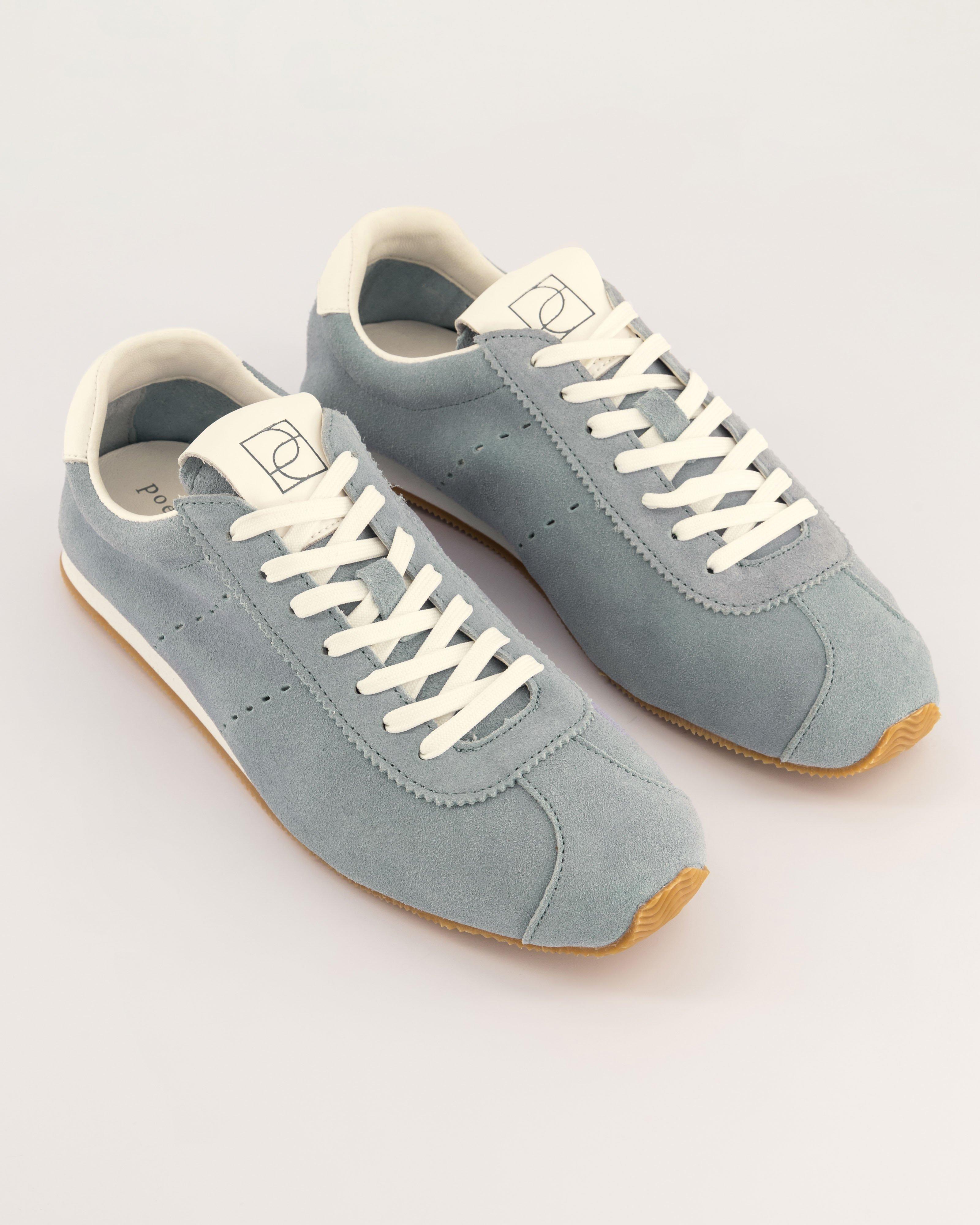 Taya Soft Suede Sneaker -  Light Blue