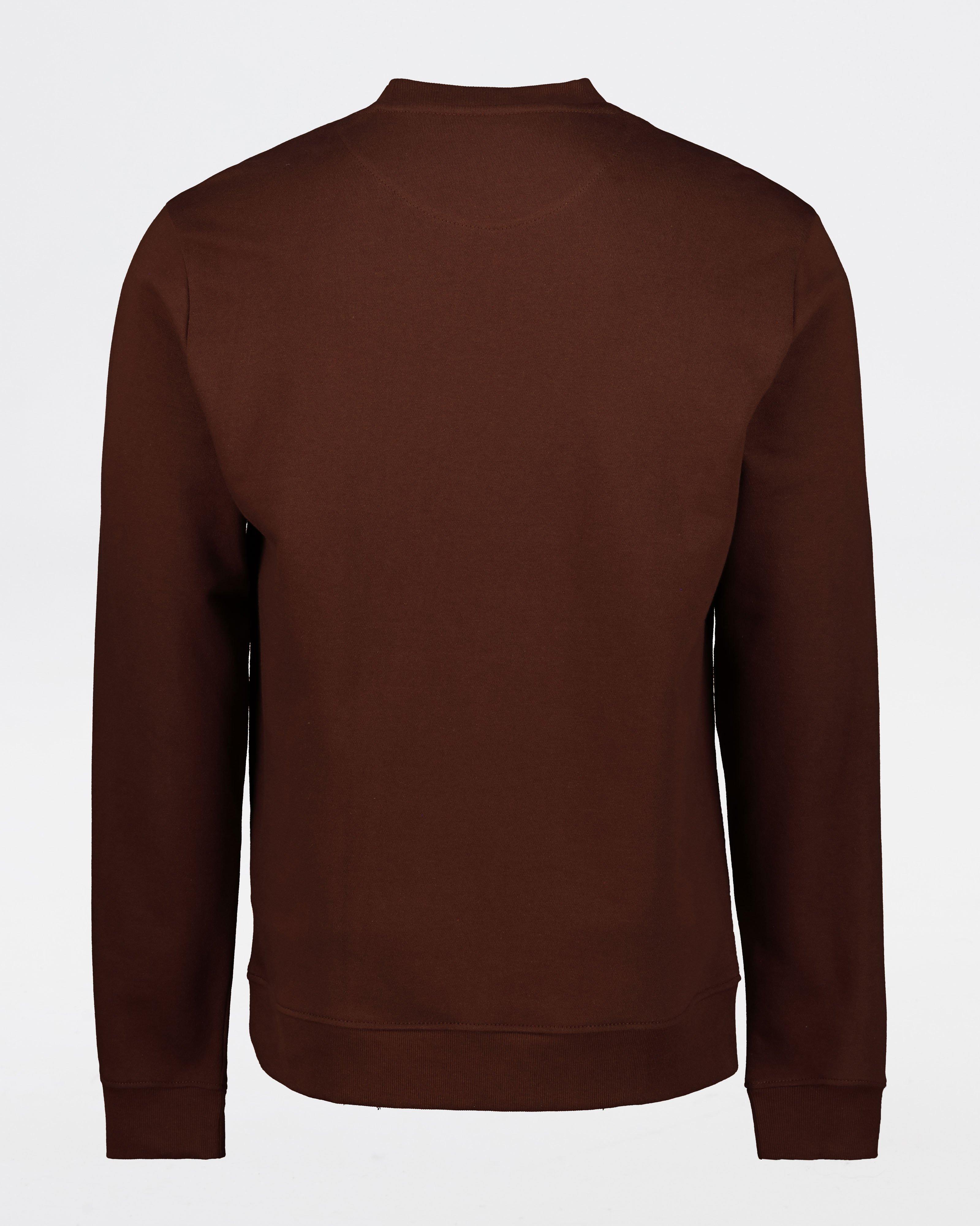 Old Khaki Men’s Braydie Crew Neck Sweat Top -  Chocolate