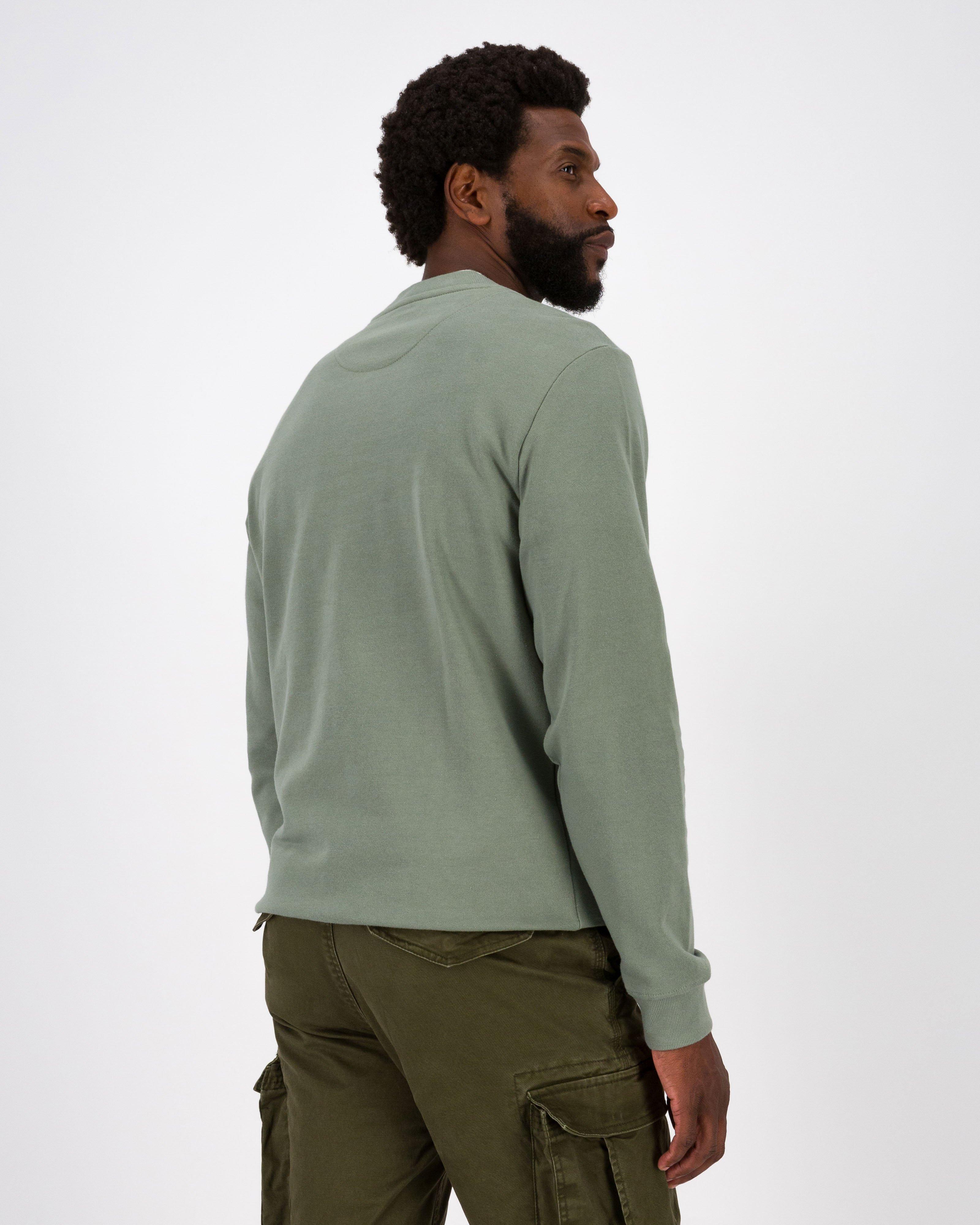 Old Khaki Men’s Braydie Crew Neck Sweat Top -  Khaki