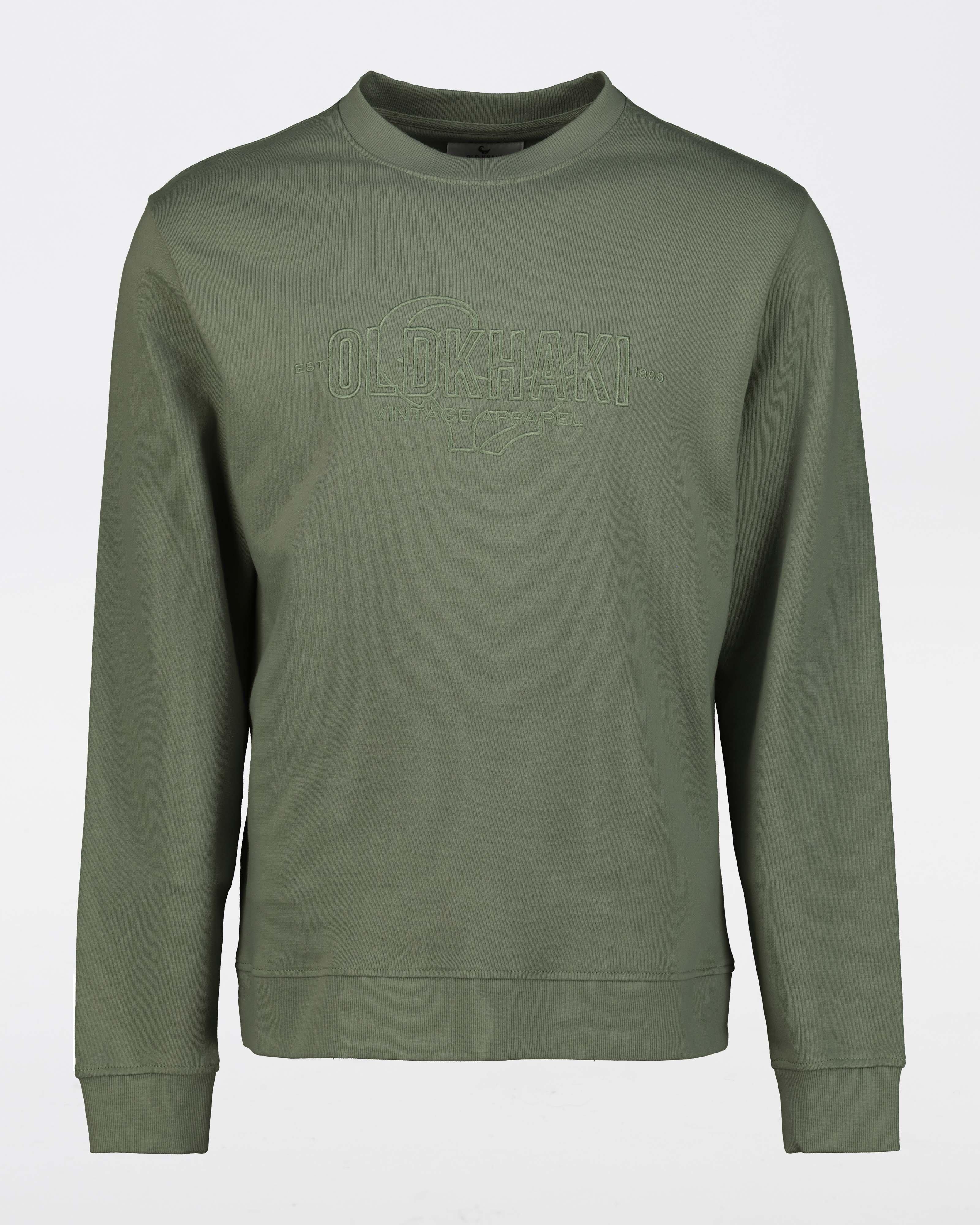 Old Khaki Men’s Braydie Crew Neck Sweat Top -  Khaki