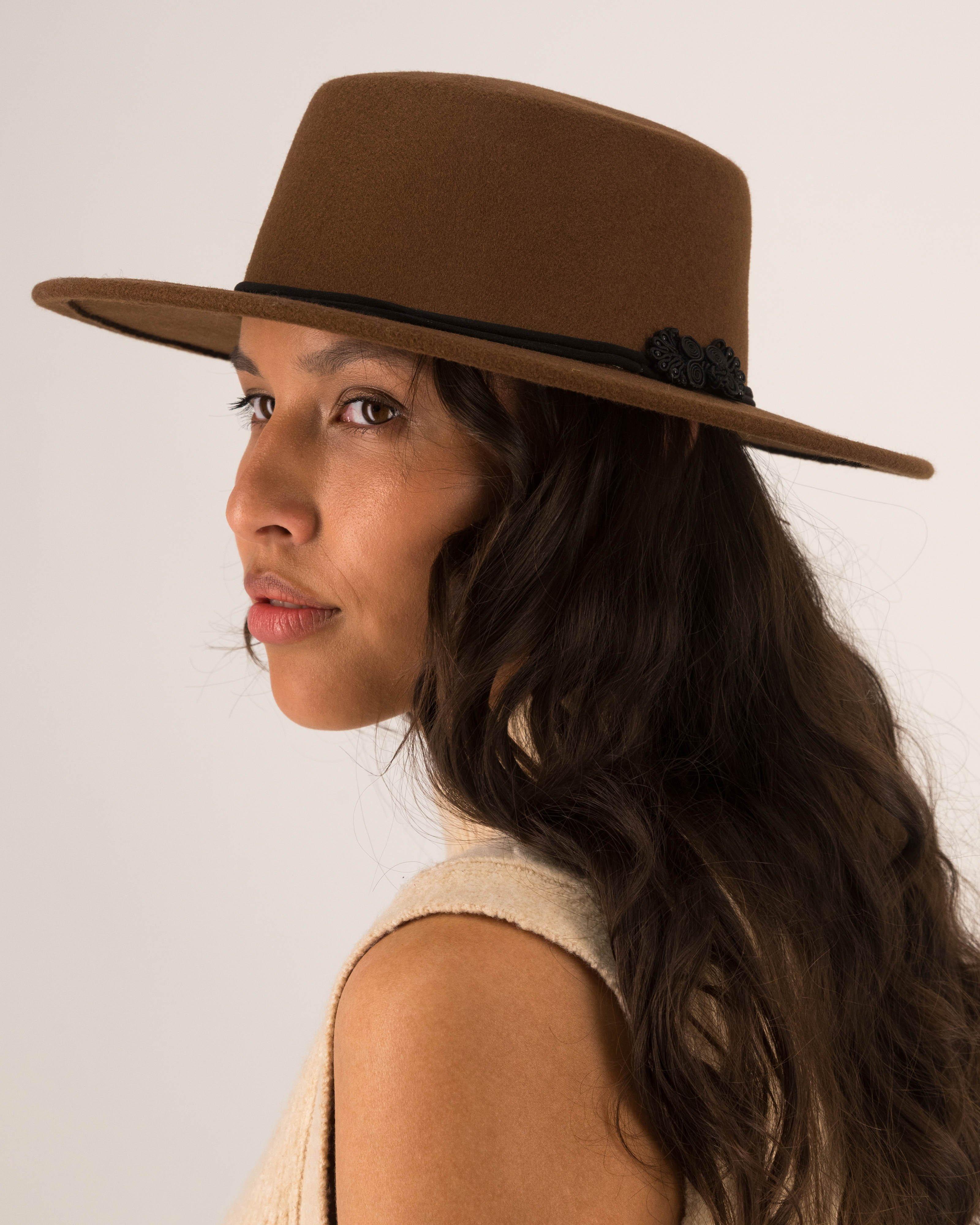 Old Khaki Fergi Felt Hat  -  Chocolate