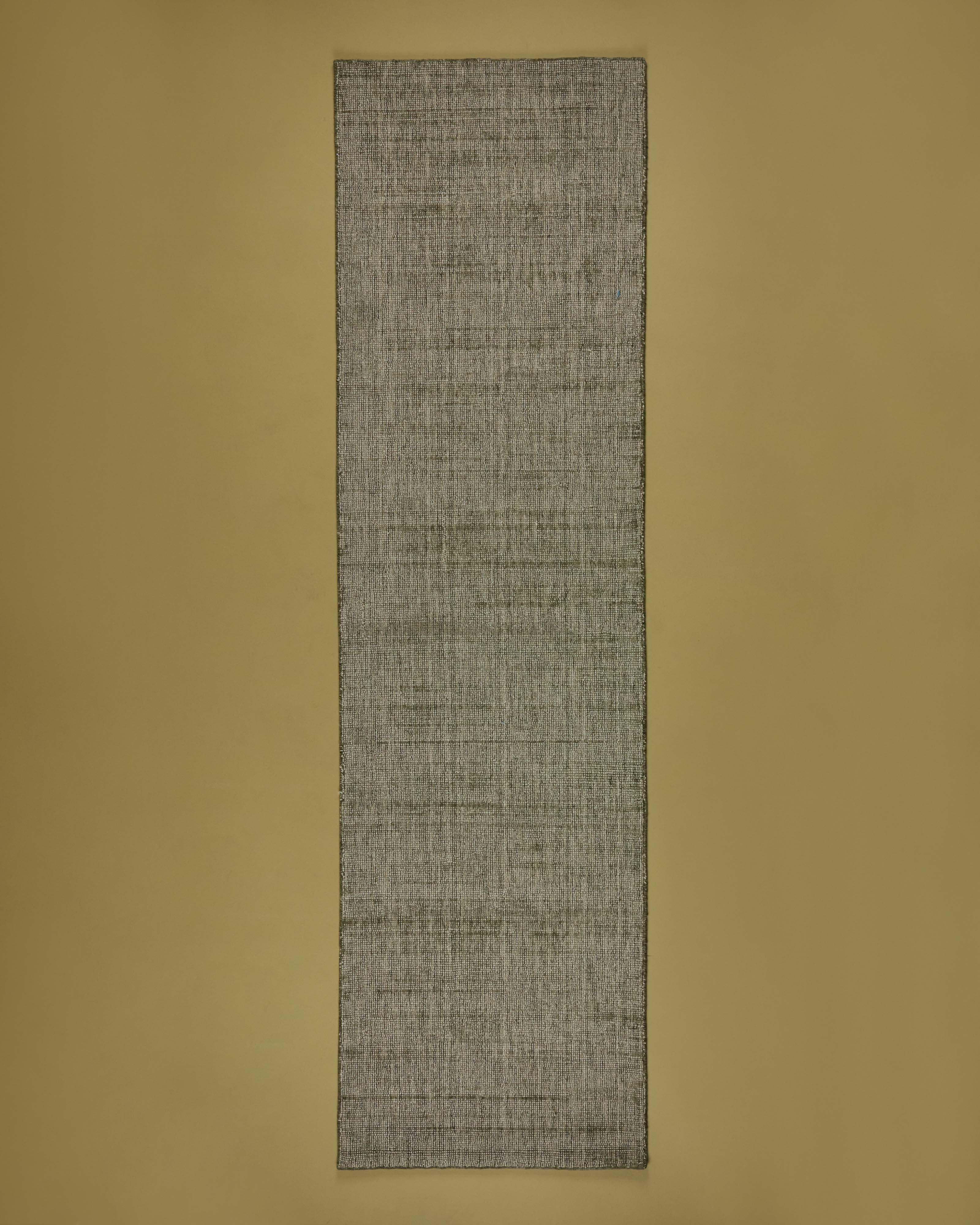 Kylie Colour Hand Loom Runner - 80cm x 300cm -  Olive