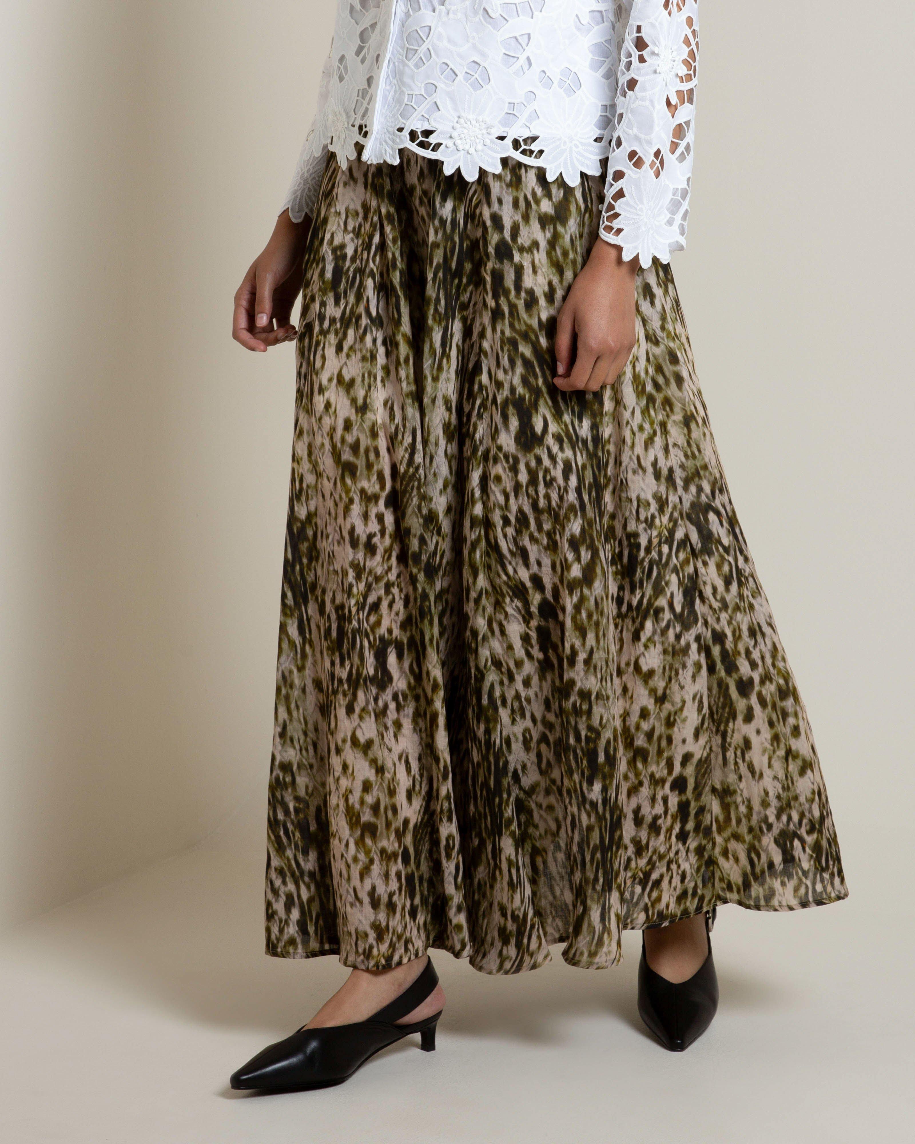 Kira Printed Maxi Pleated Skirt -  Assorted