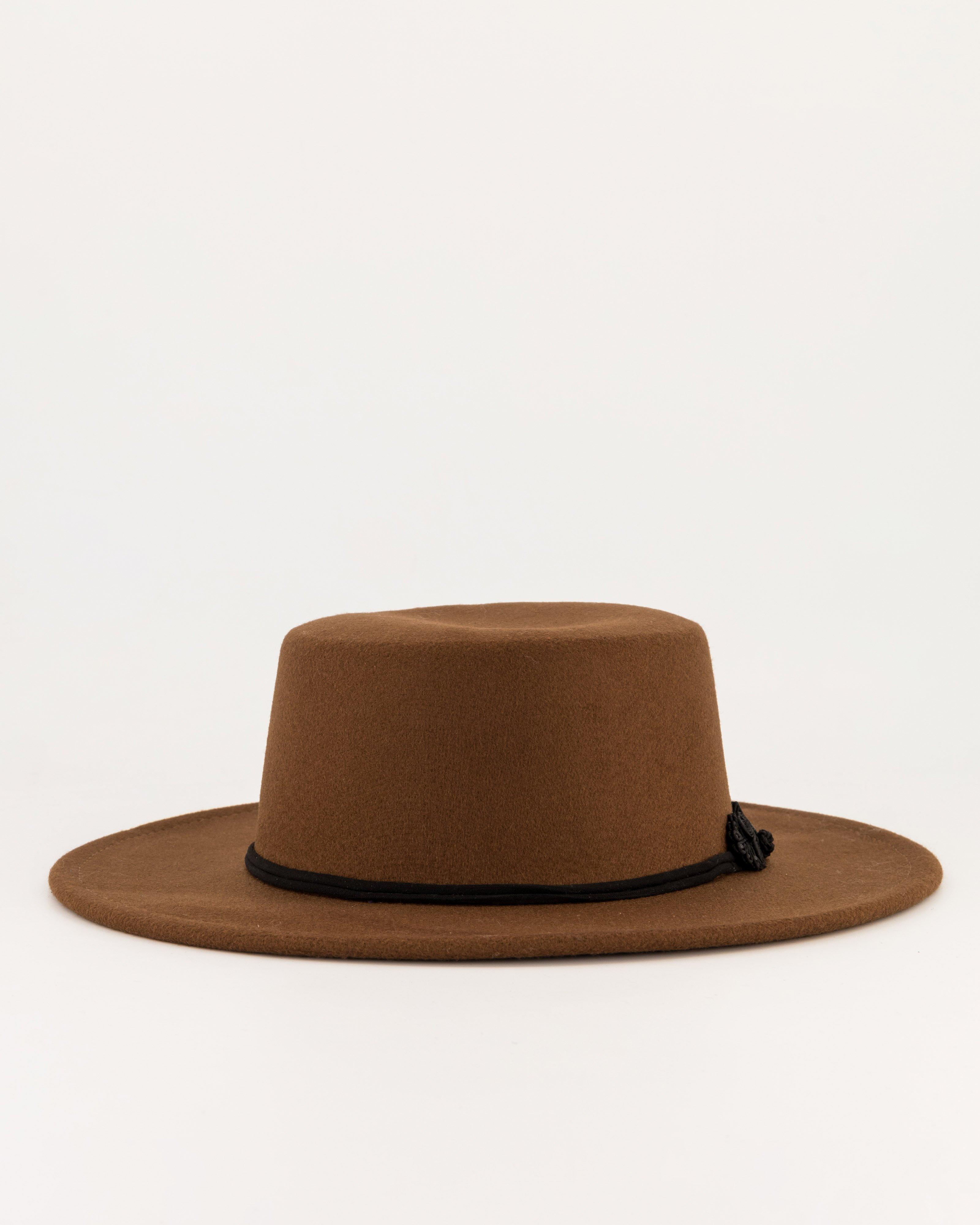 Women's Fergi Felt Hat -  Chocolate