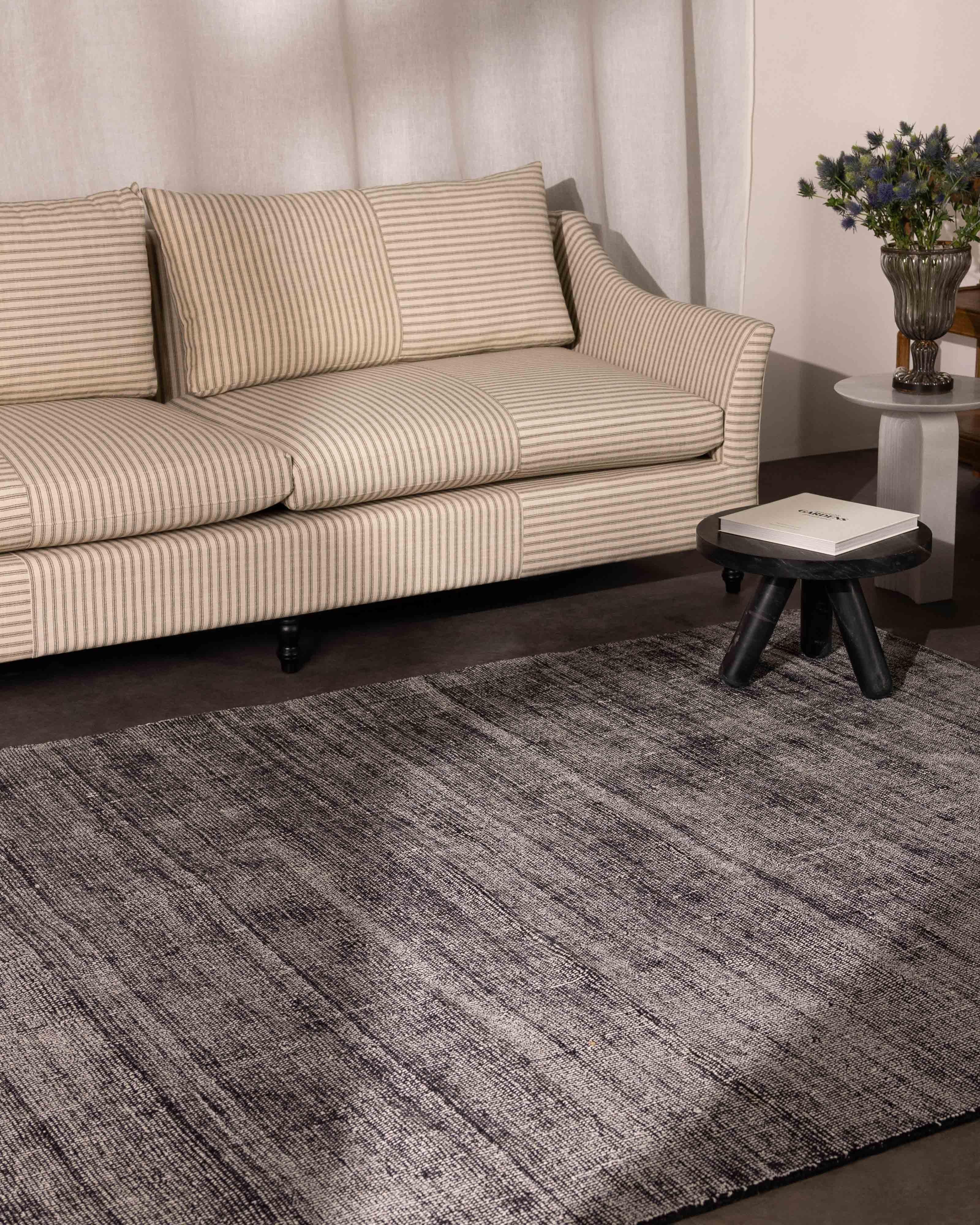 Kylie Colour Hand-Loom Rug - 200cm x 300cm -  Black