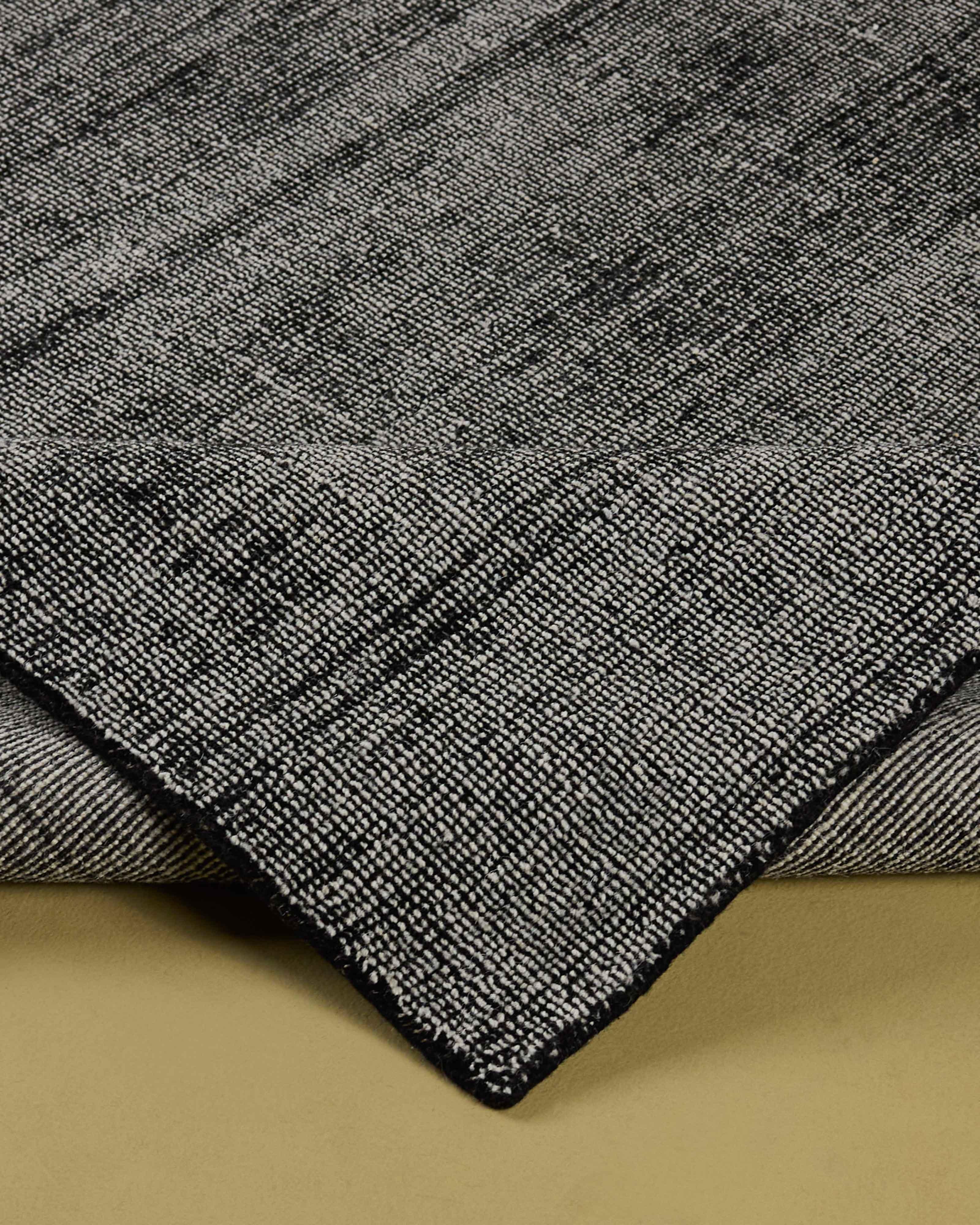 Kylie Colour Hand-Loom Rug - 200cm x 300cm -  Black