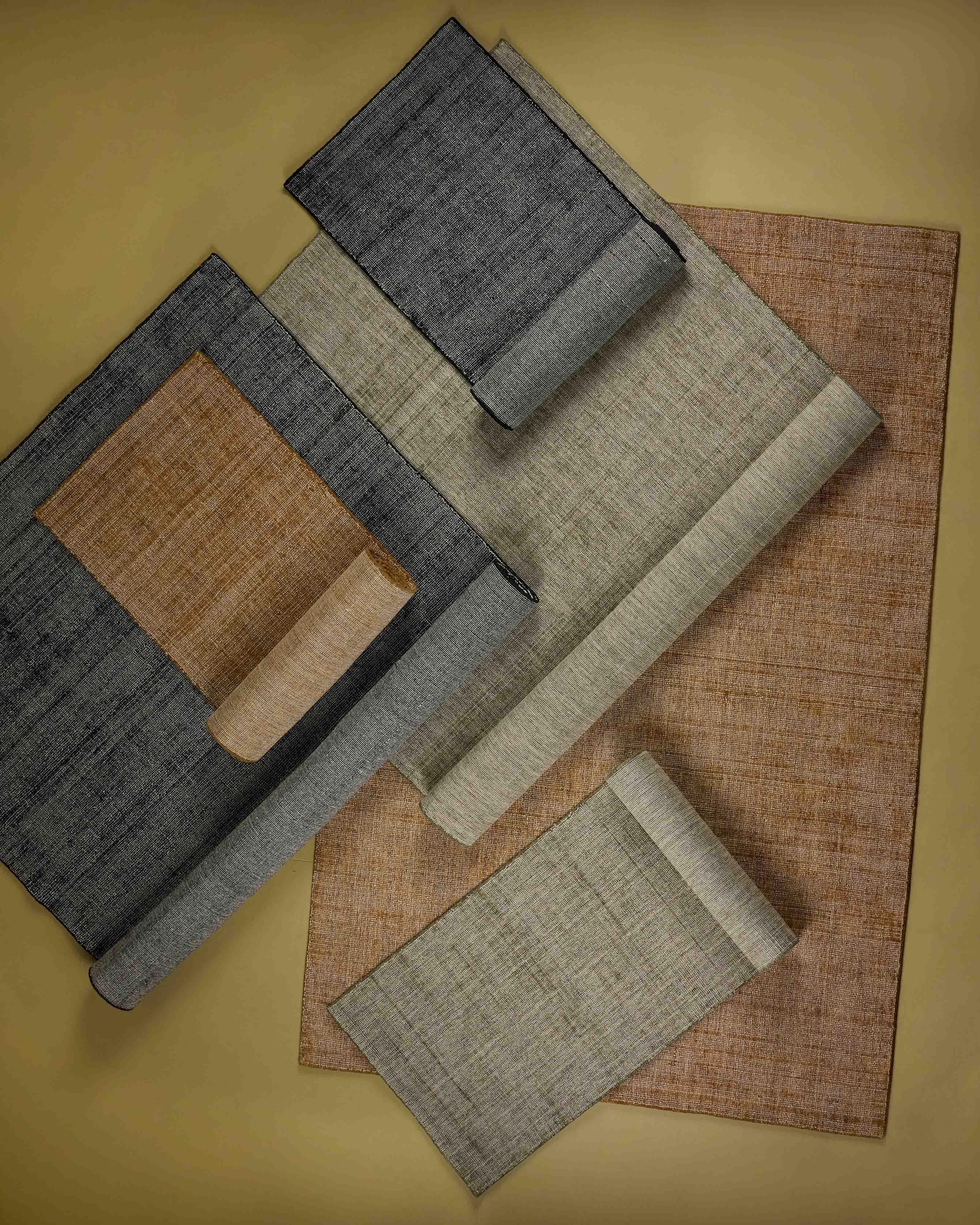 Kylie Colour Hand-Loom Rug - 200cm x 300cm -  Black