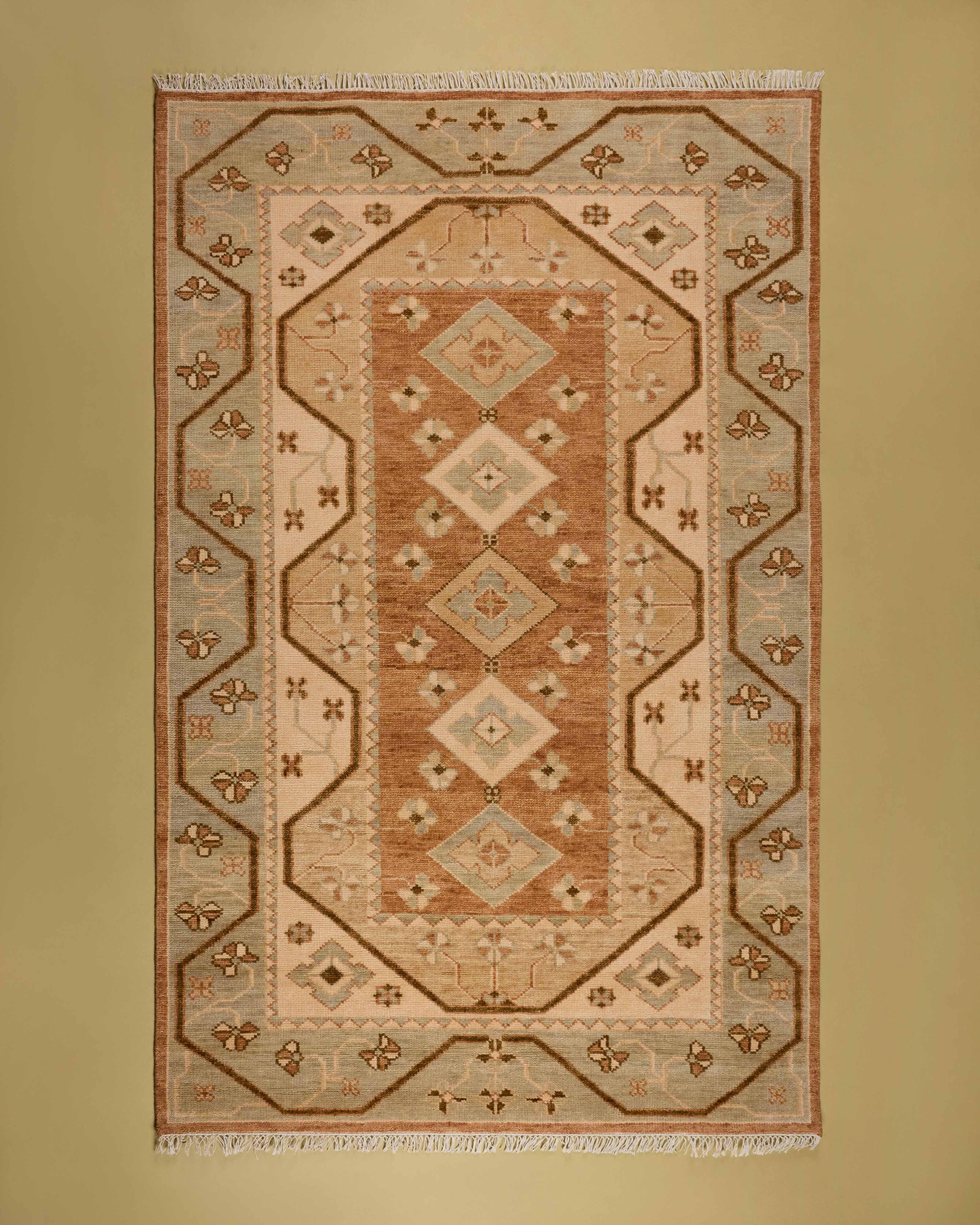 Gemima Wool & Cotton Hand Knotted Rug - 200cm x 300cm -  Milk