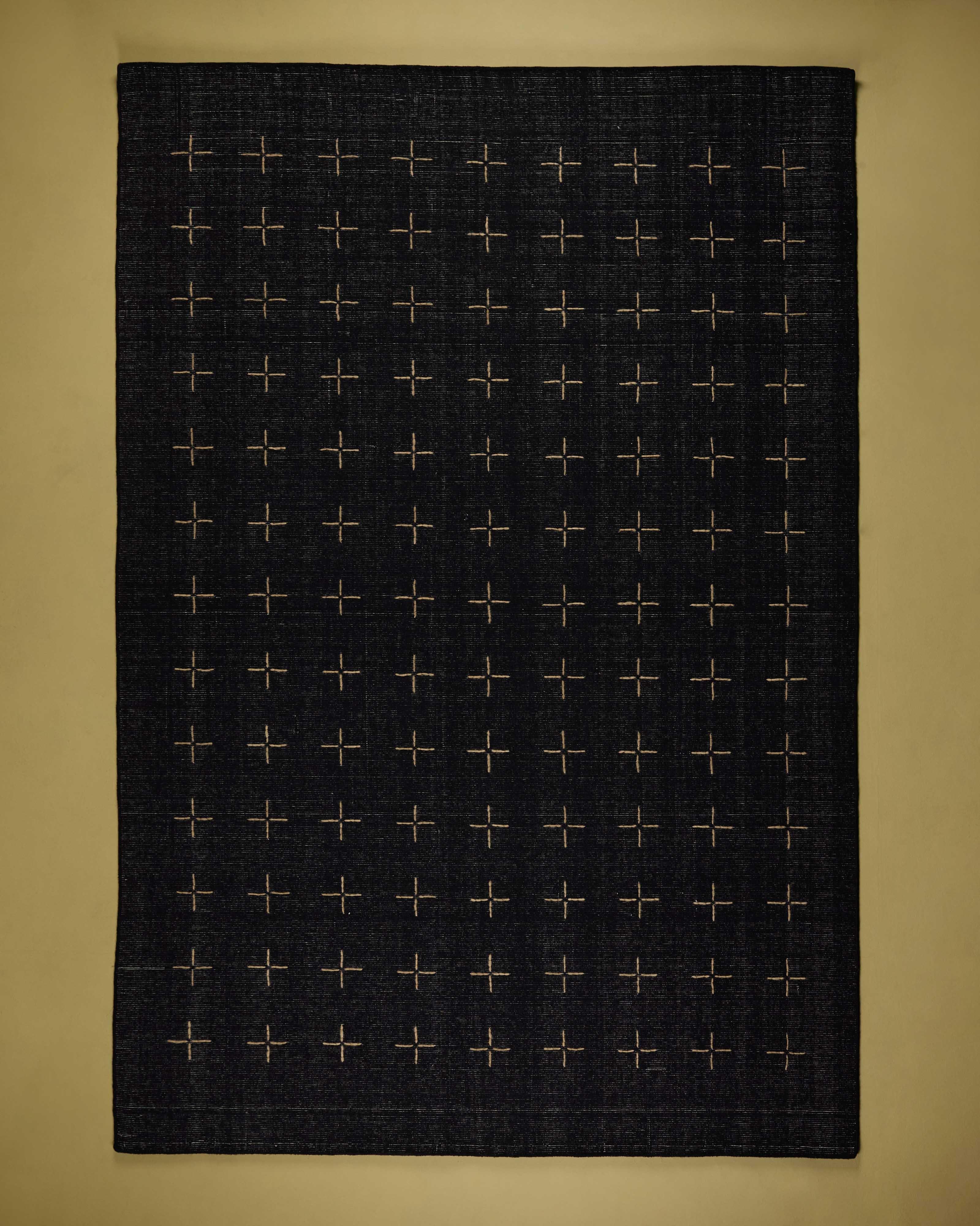 Casey Hand-Loom Rug - 200cm x 300cm -  Black