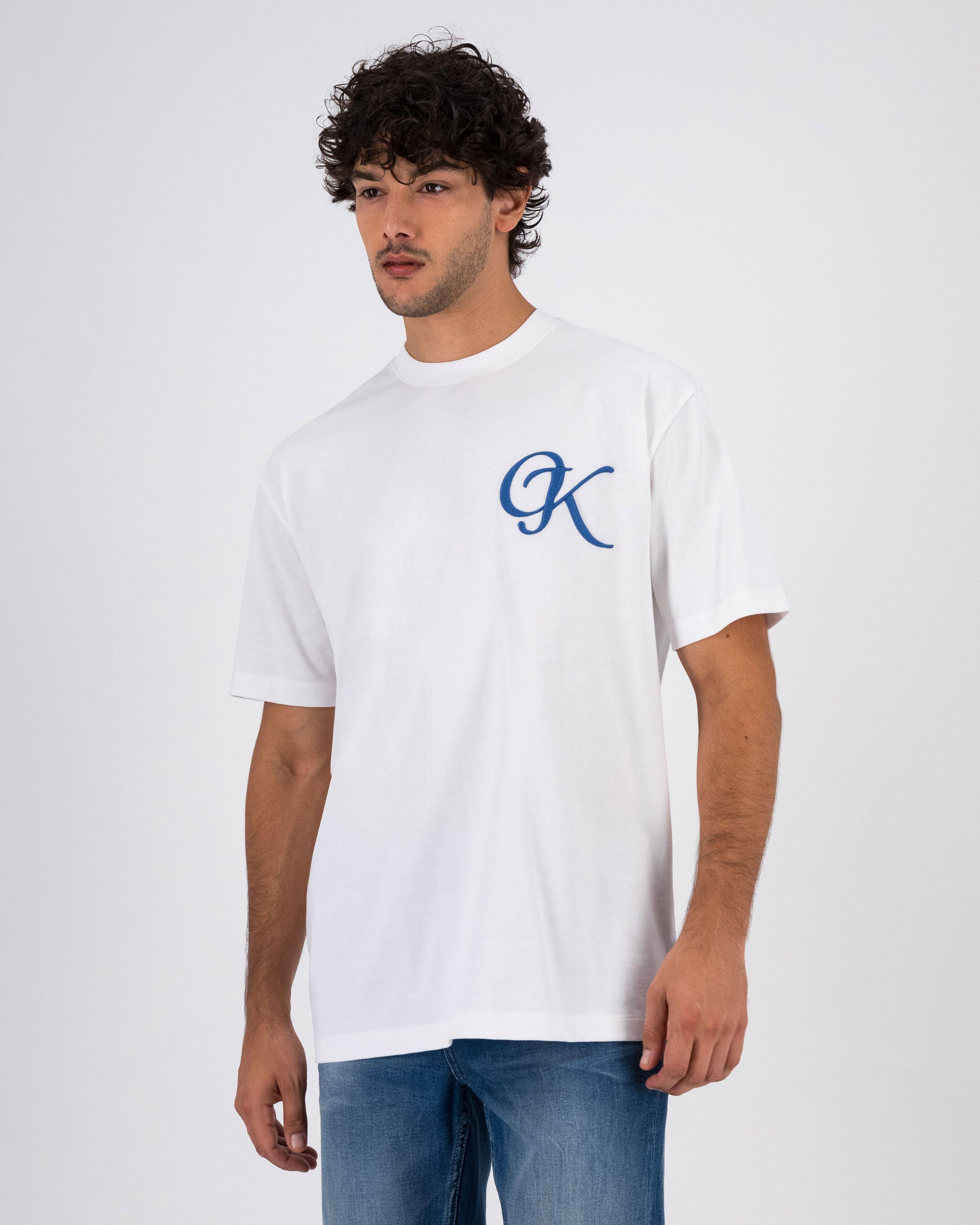 Men's Duke Oversized Crew T-Shirt -  White