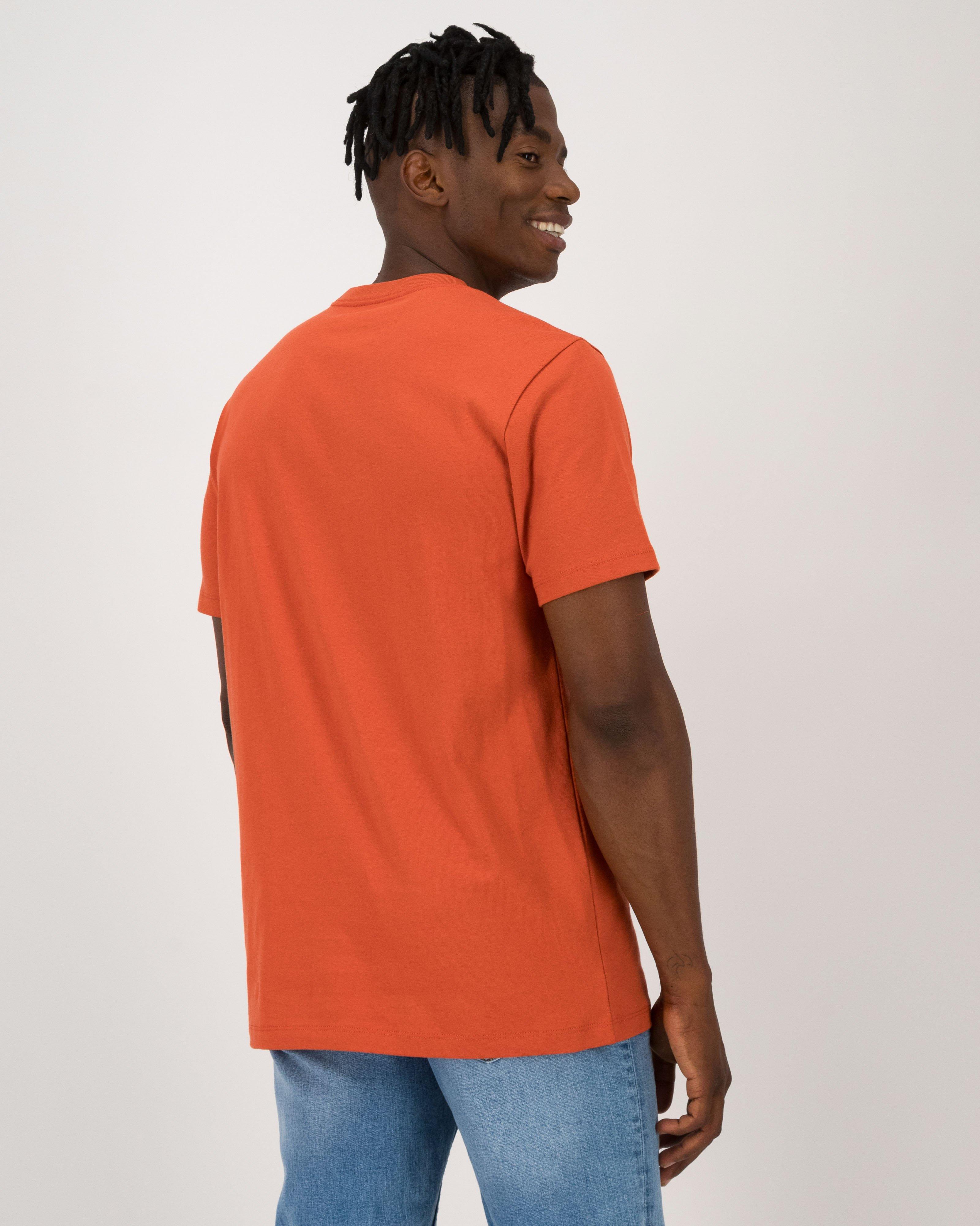 Men's Sibongile Embroidery Crew -  Orange