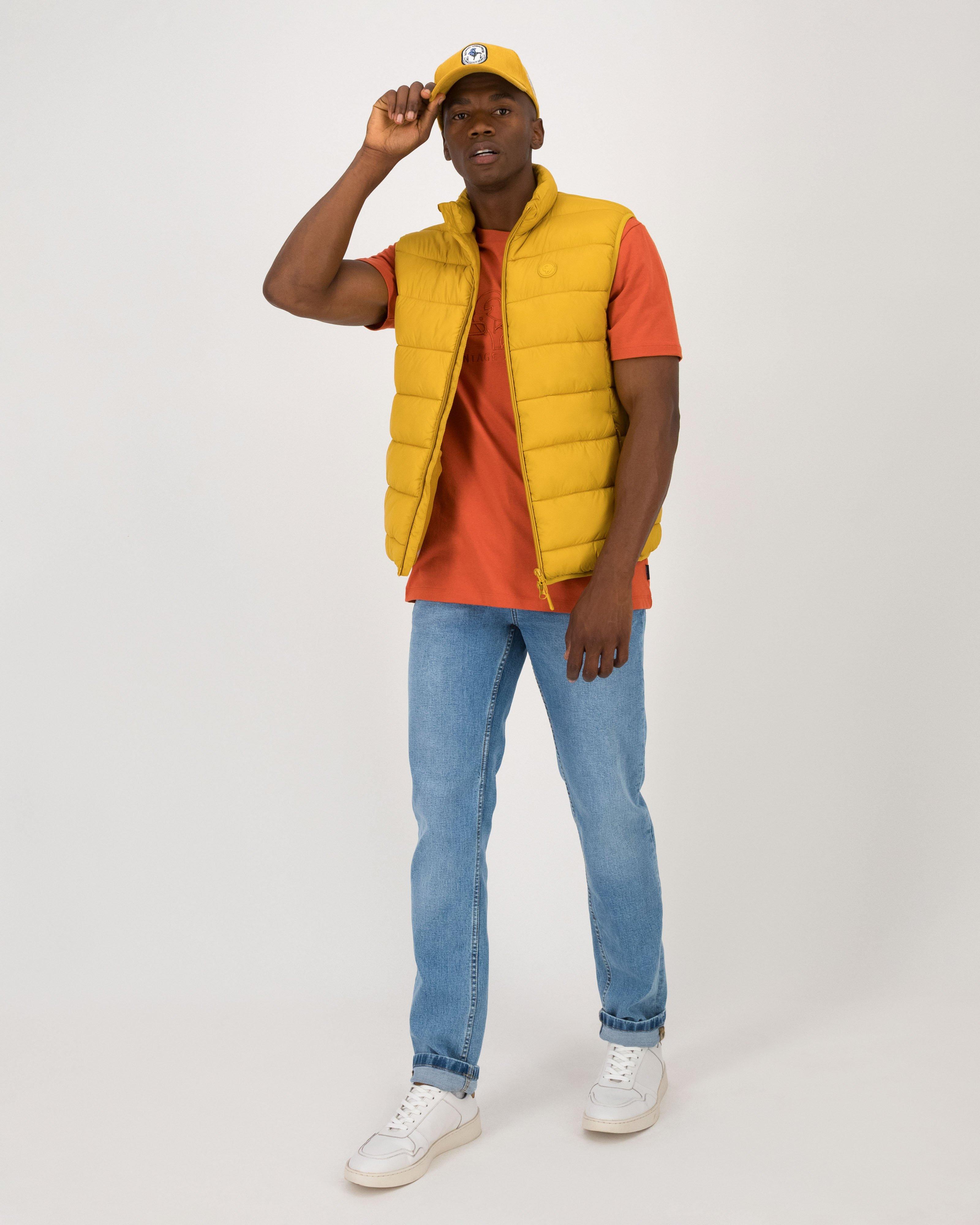 Men's Sibongile Embroidery Crew -  Orange