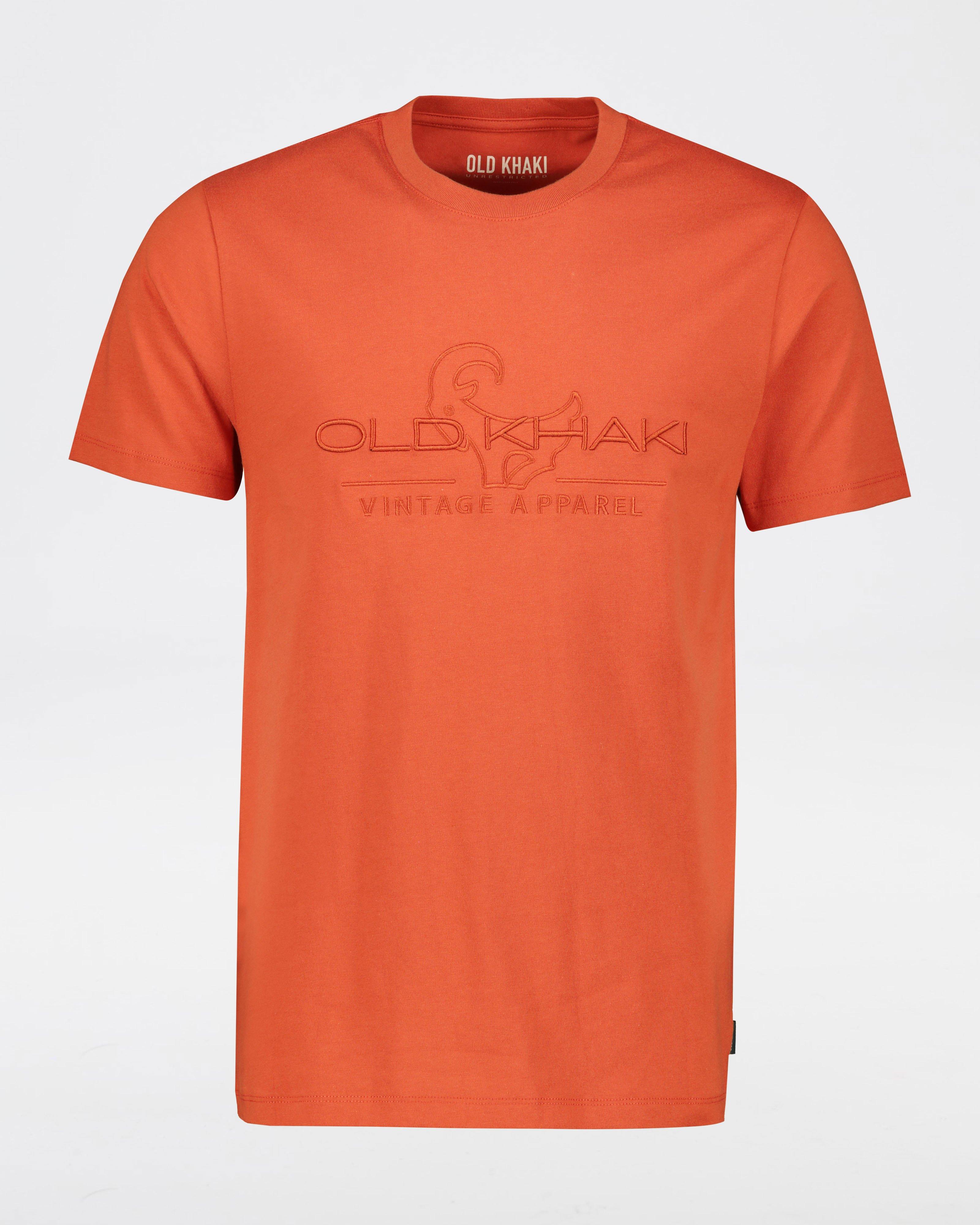 Men's Sibongile Embroidery Crew -  Orange