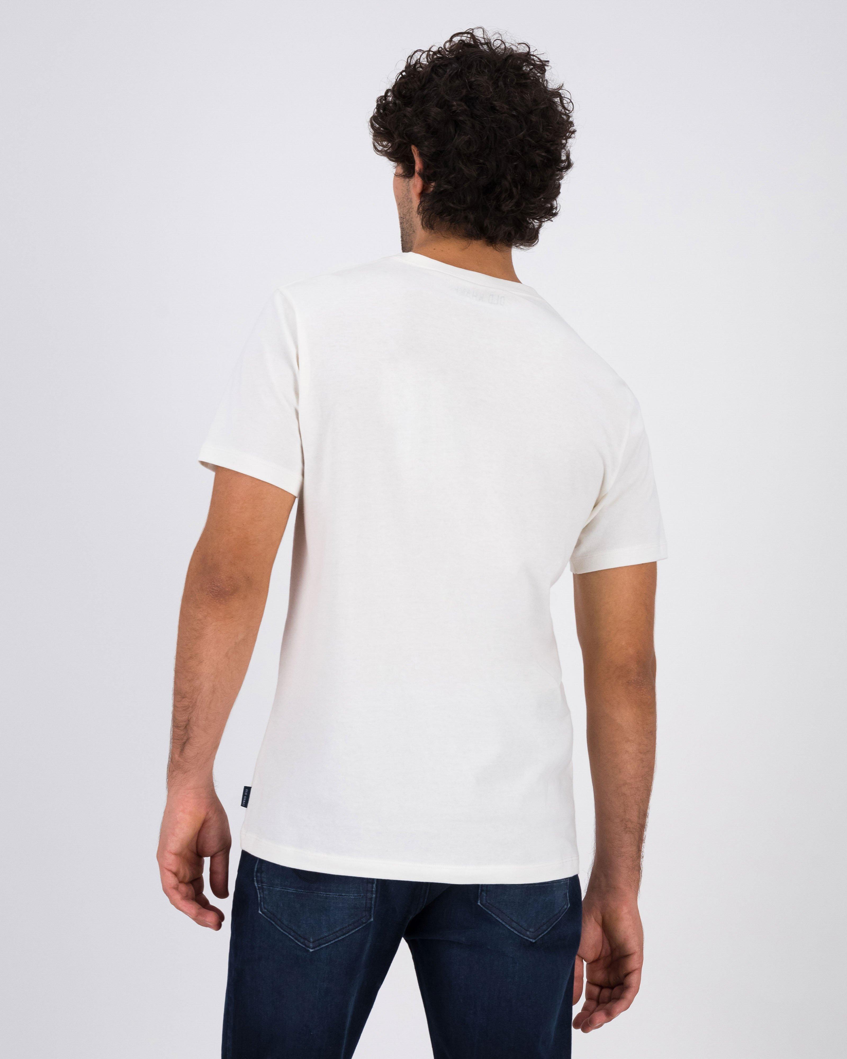 Old Khaki Men’s Foster Appliqué Crew T-shirt -  White