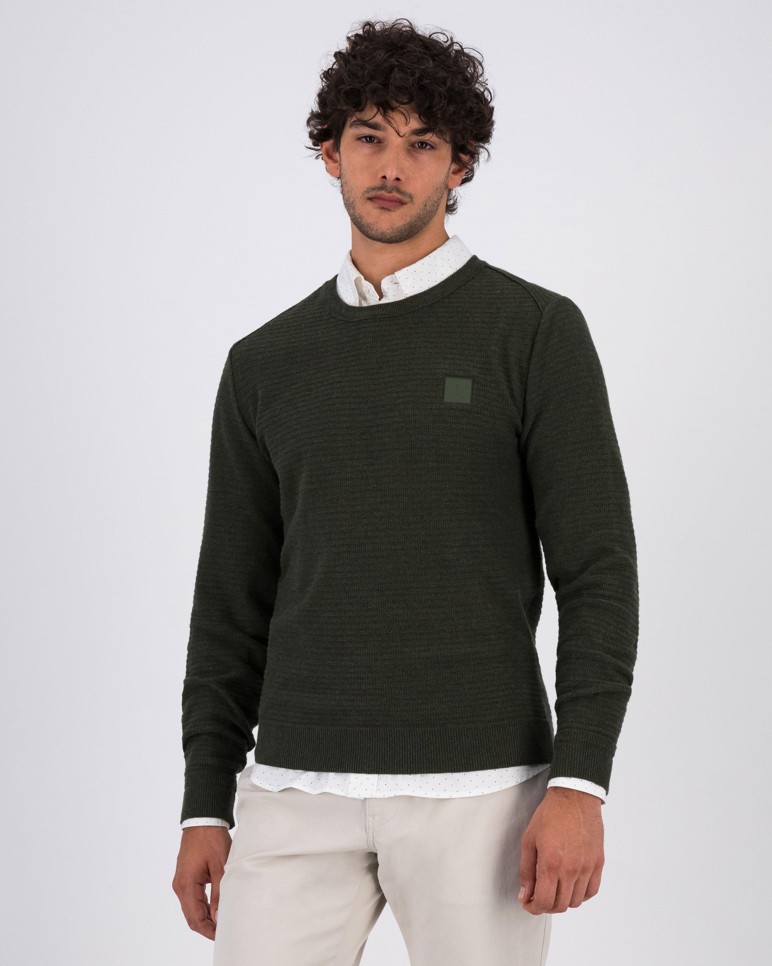 Men's Hilton Crew Knit -  Khaki