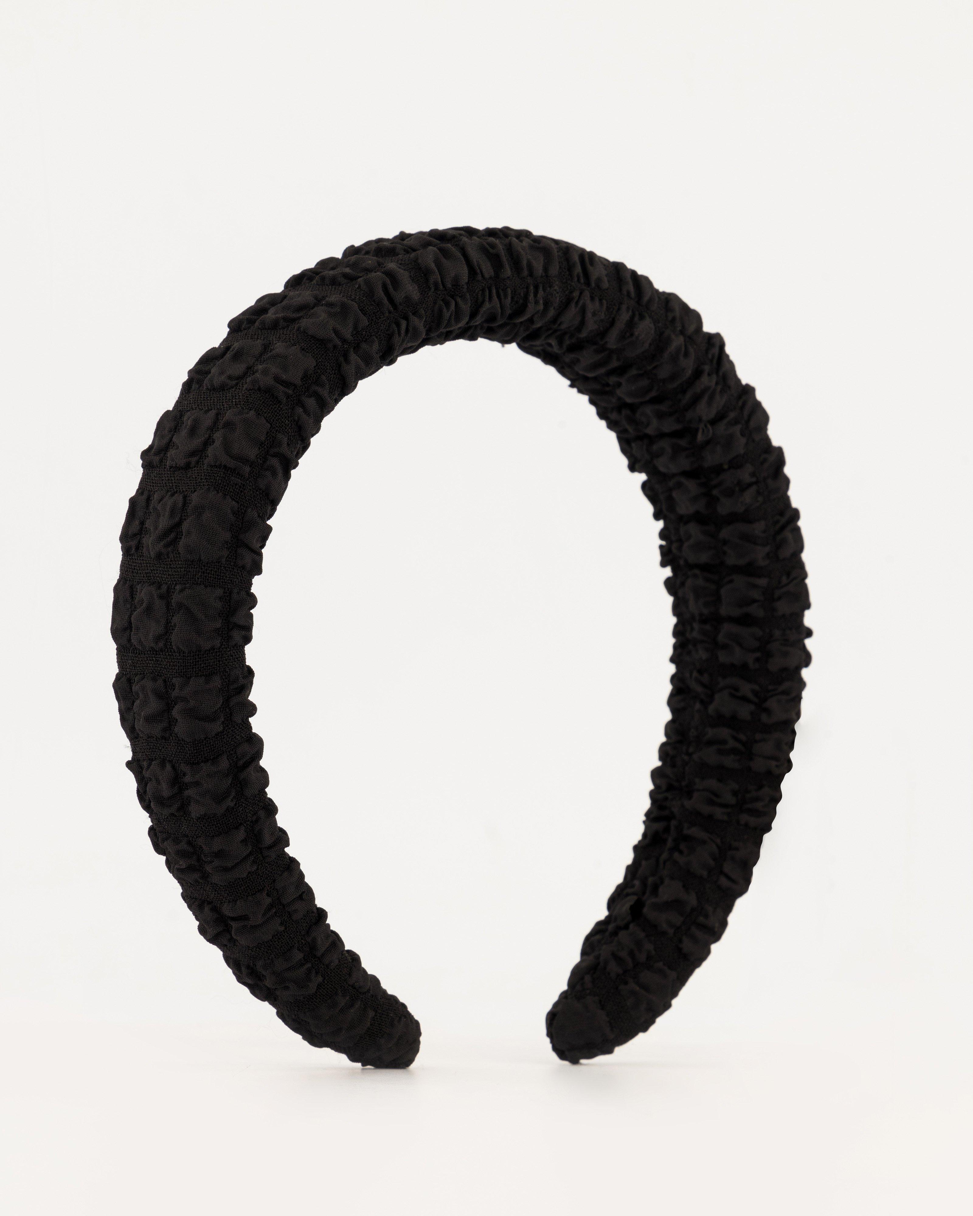 Textured Aliceband -  Black