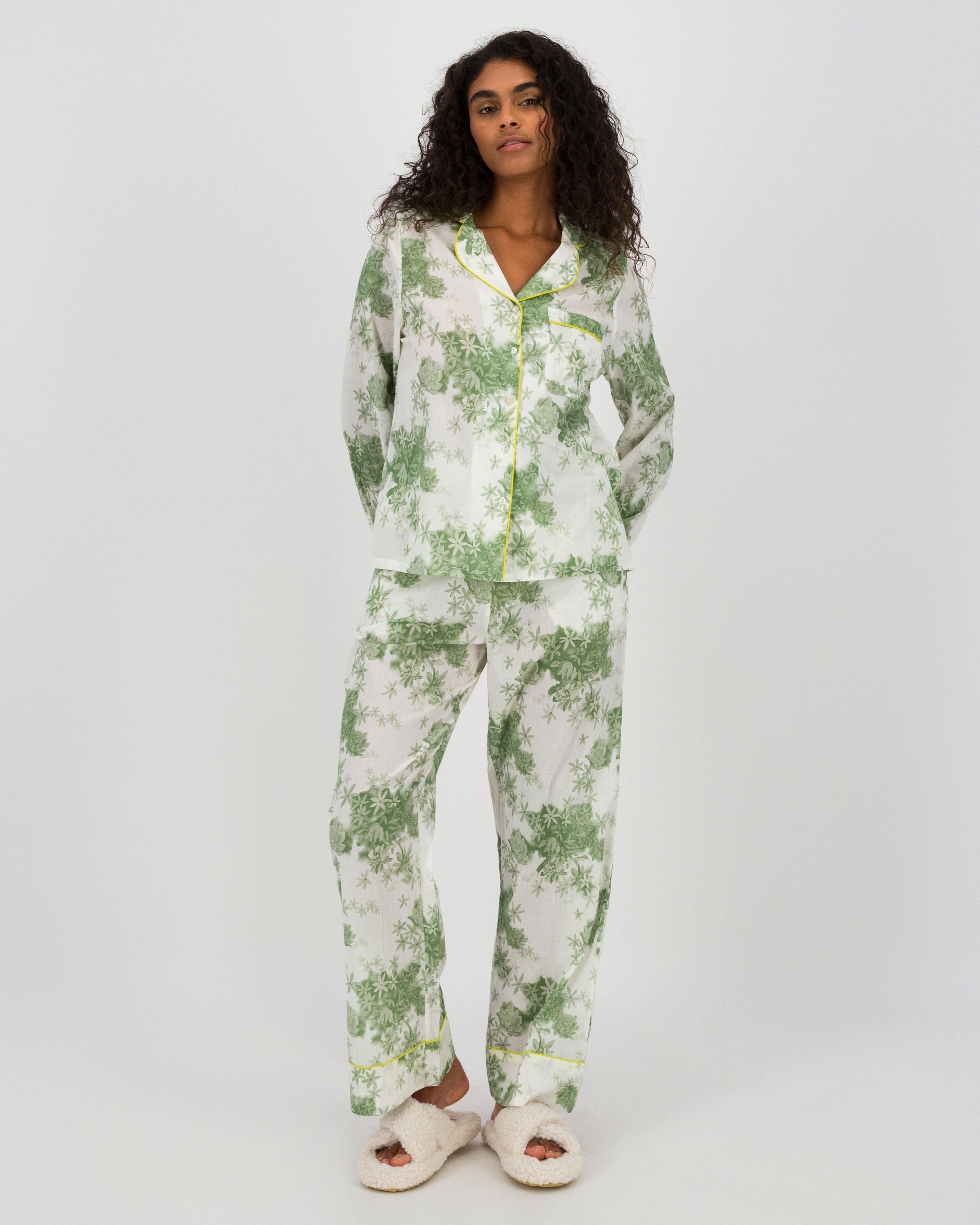 Cassie Floral Sleep Set -  Green