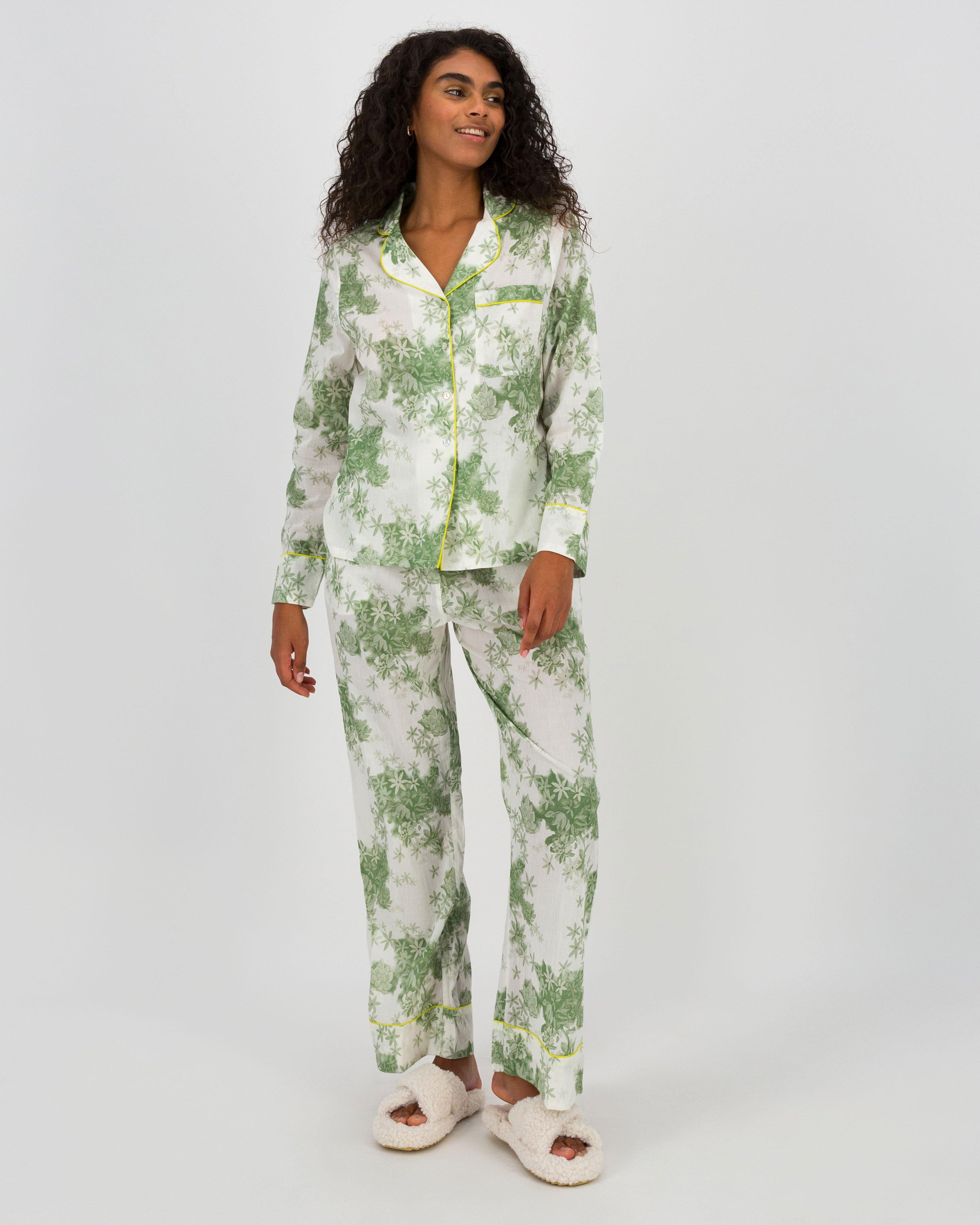 Cassie Floral Sleep Set -  Green